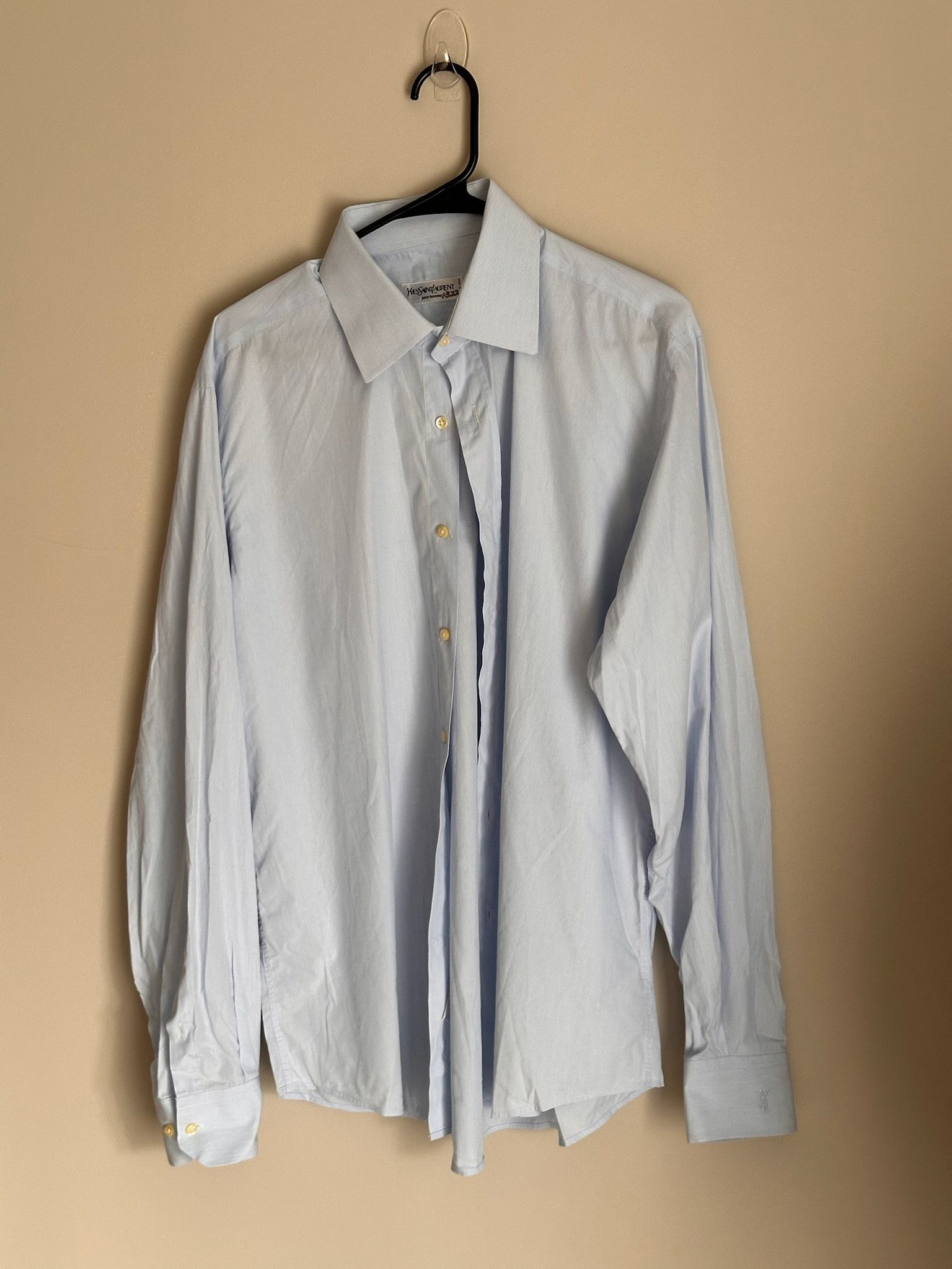 Yves Saint Laurent Yves Saint Laurent (YSL) Pour Homme Dress Shirt Size US XL / EU 56 / 4 - 6 Thumbnail