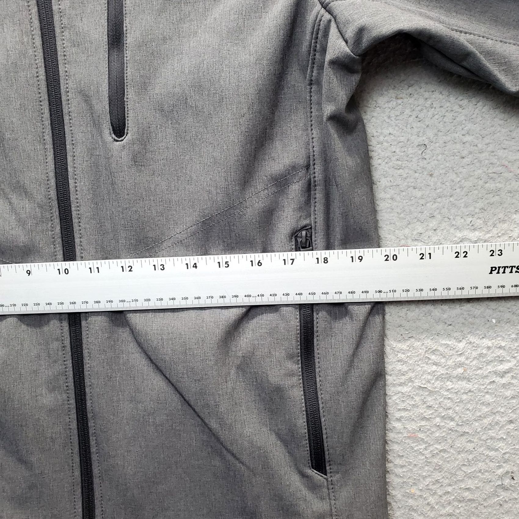 Vintage Hawkes & Co. Dynamic Sport Fiber Jacket Mens Small Gray Windbreaker Lightweight Fleece Lined Size US S / EU 44-46 / 1 - 4 Thumbnail