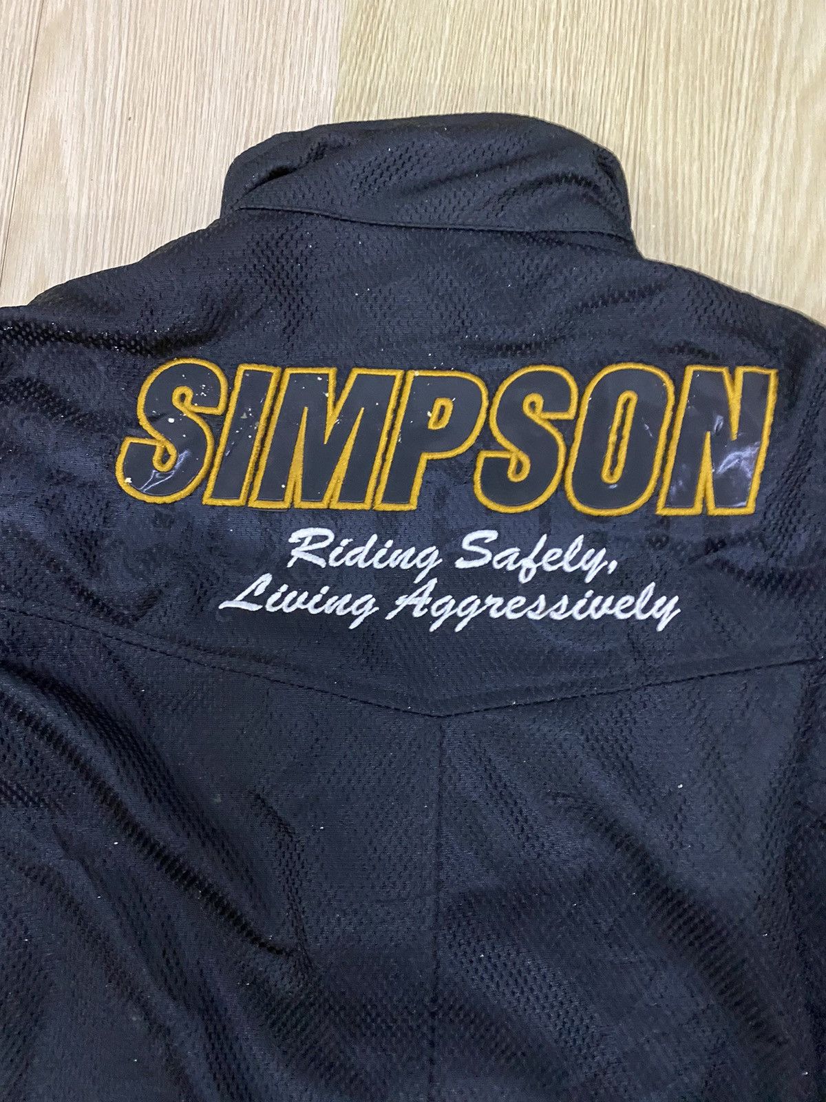 Vintage Simpson racing paded biker jacket Size US M / EU 48-50 / 2 - 7 Thumbnail
