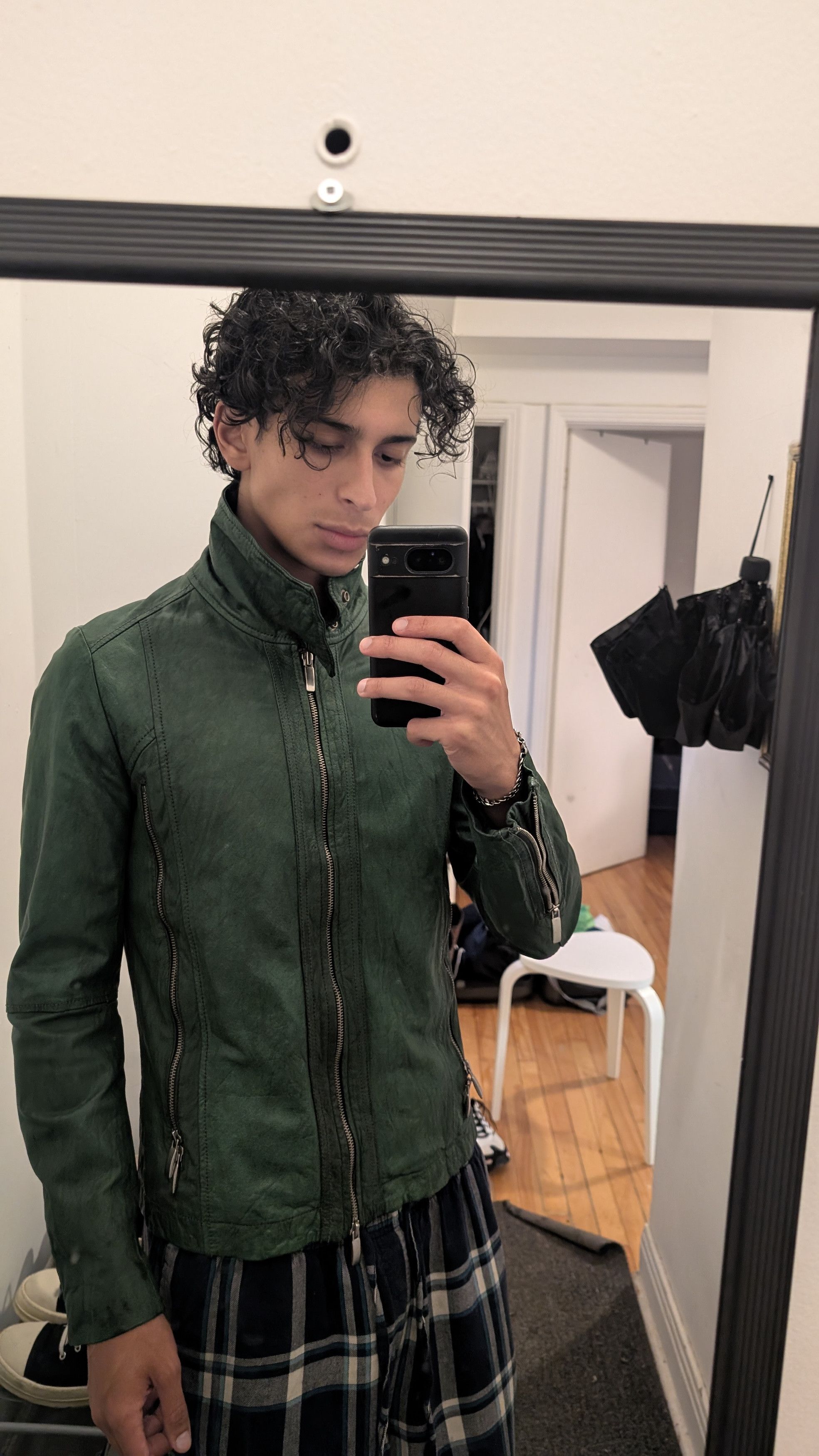 Other Harlem Rounge Japan Bison Green Leather Jacket SUPER RARE Size US M / EU 48-50 / 2 - 10 Thumbnail