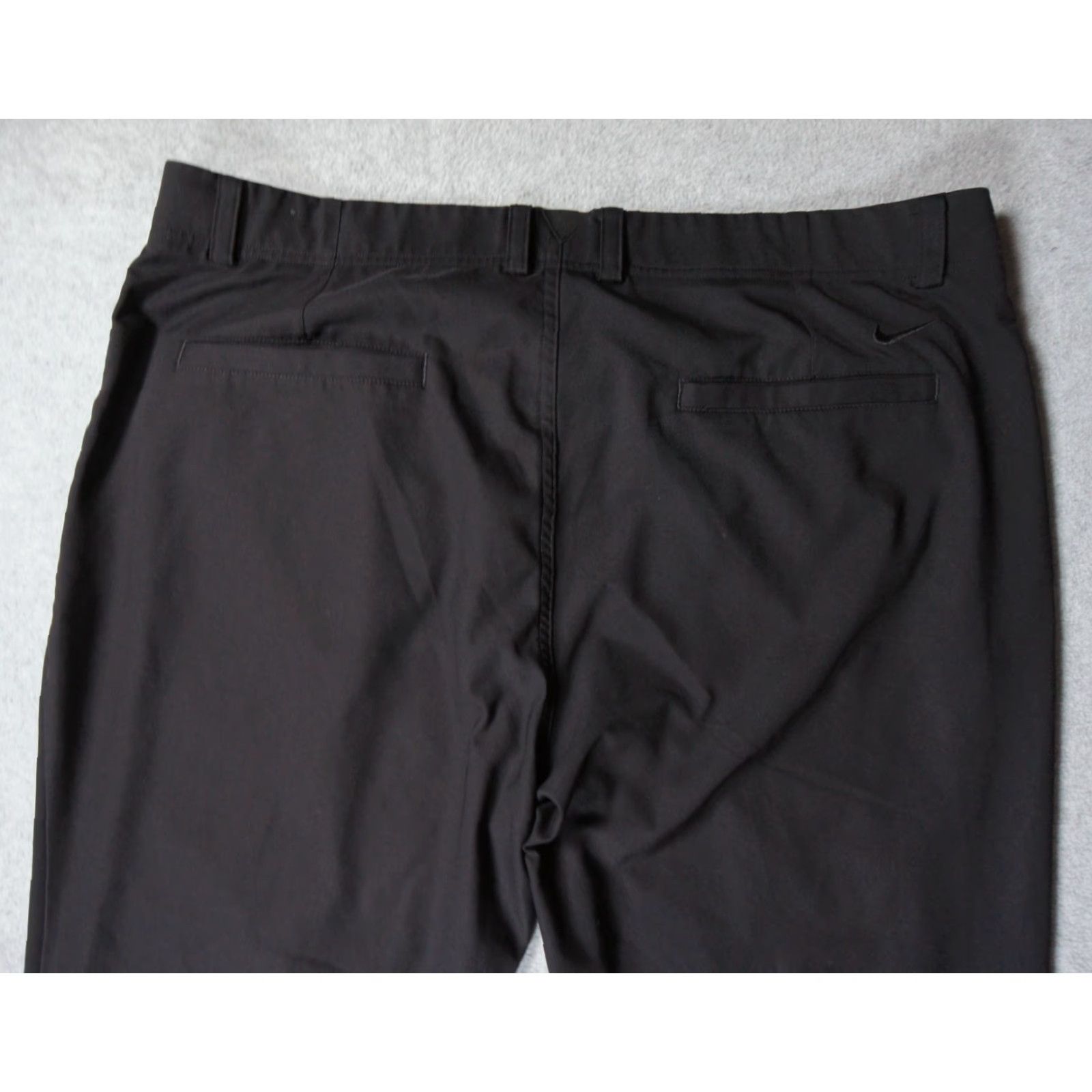 Nike VINTAGE? No. Nike Pants Mens 38x32 Black Chino Golf Dri Fit Straight Leg Lightweight Swoosh Size US 38 / EU 54 - 5 Thumbnail