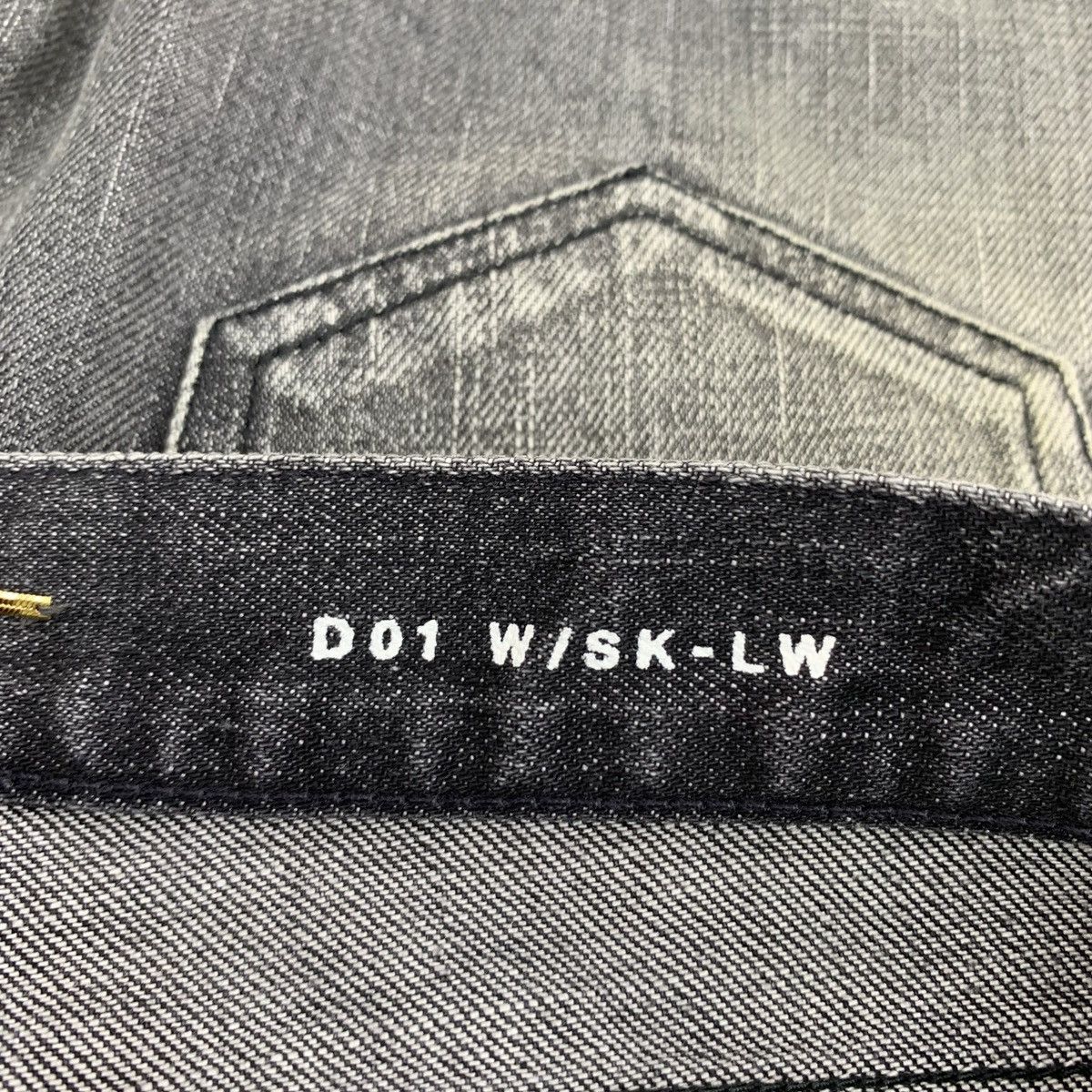 Yves Saint Laurent Yves Saint Laurent Grey Washed Cotton Denim Pants K26WX Size 25" / US 0 / IT 36 - 6 Thumbnail