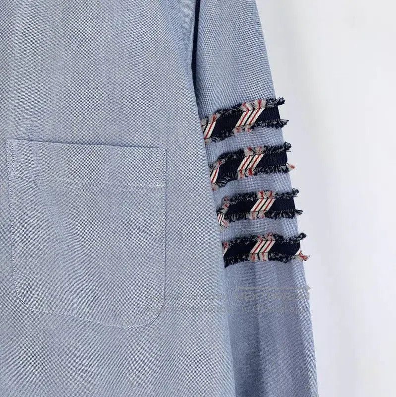 Thom Browne Thom Browne Blue Cotton Men's Shirt . Size US S / EU 44-46 / 1 - 4 Thumbnail