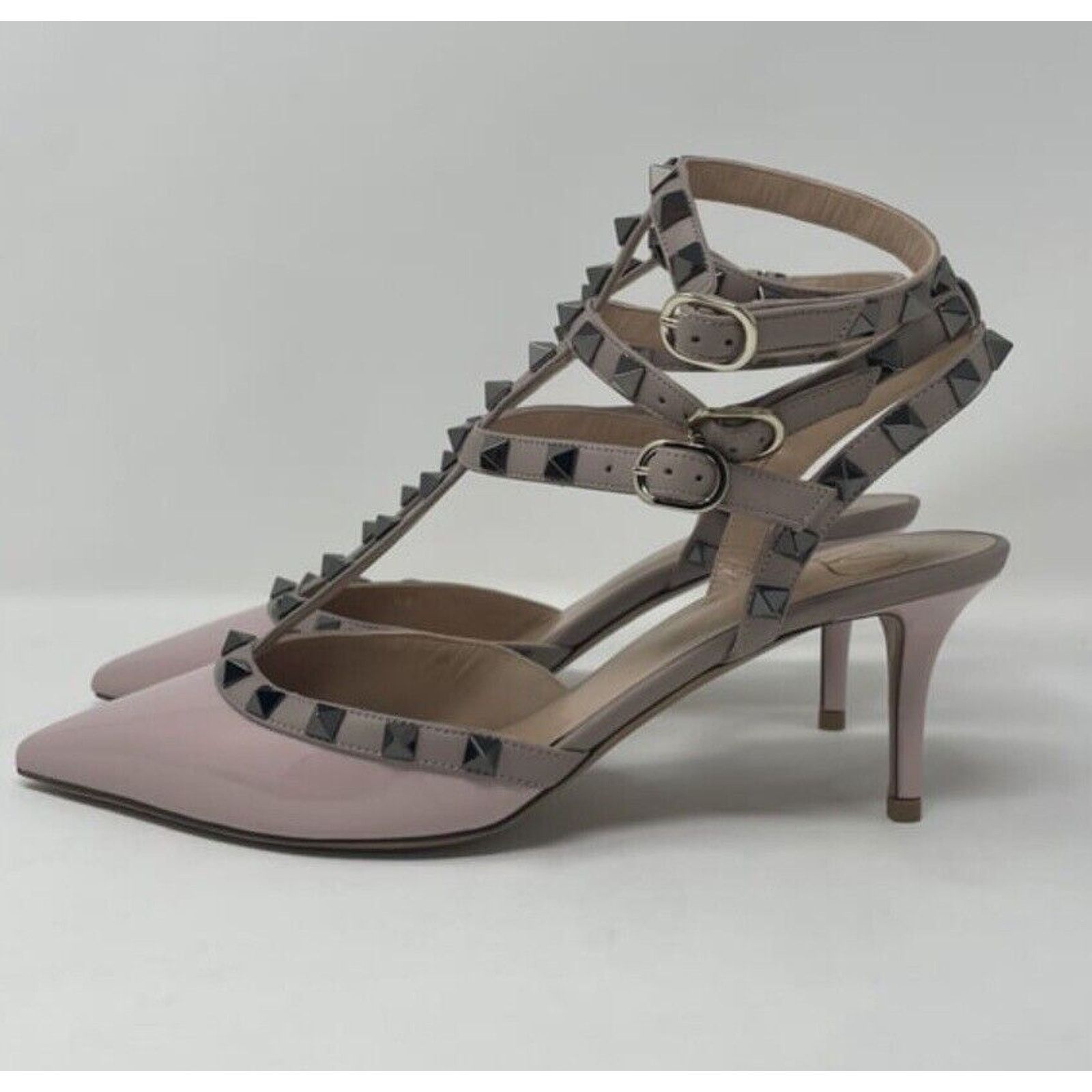 Valentino Valentino Garavani Rockstud Sandals Heels 65MM Size 39 Size US 8 / IT 38 - 3 Thumbnail
