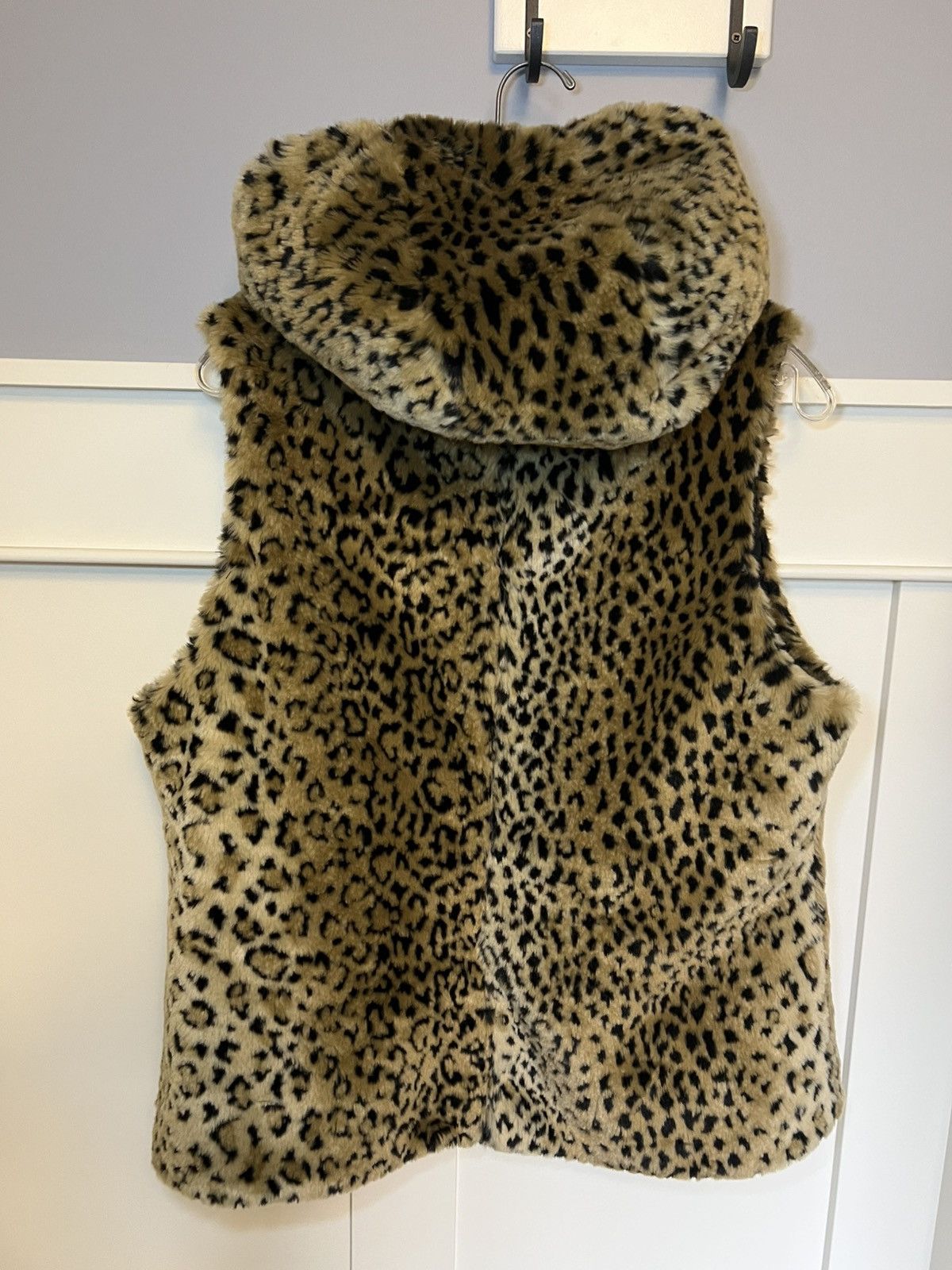 Vintage Kristen Blake reversible faux fur leopard hooded vest Size US M / EU 48-50 / 2 - 2 Thumbnail