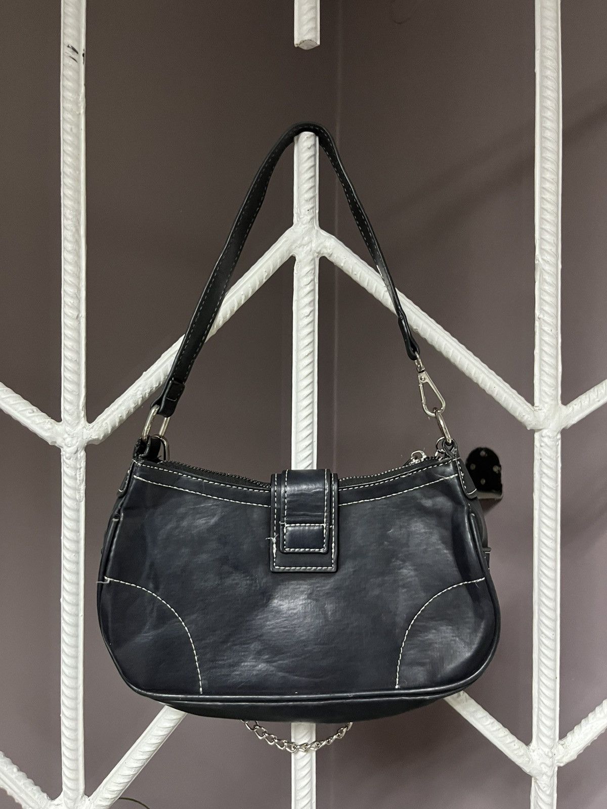 Hysteric Glamour Leather Cross Chain Y2K Bag Size ONE SIZE - 2 Thumbnail