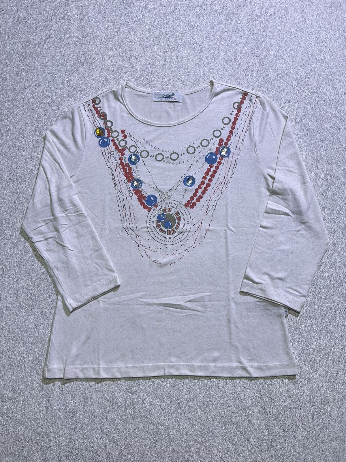 Japanese Brand Y2K crocodile long sleeve t-shirt with necklace motif Size US M / EU 48-50 / 2 - 1 Thumbnail