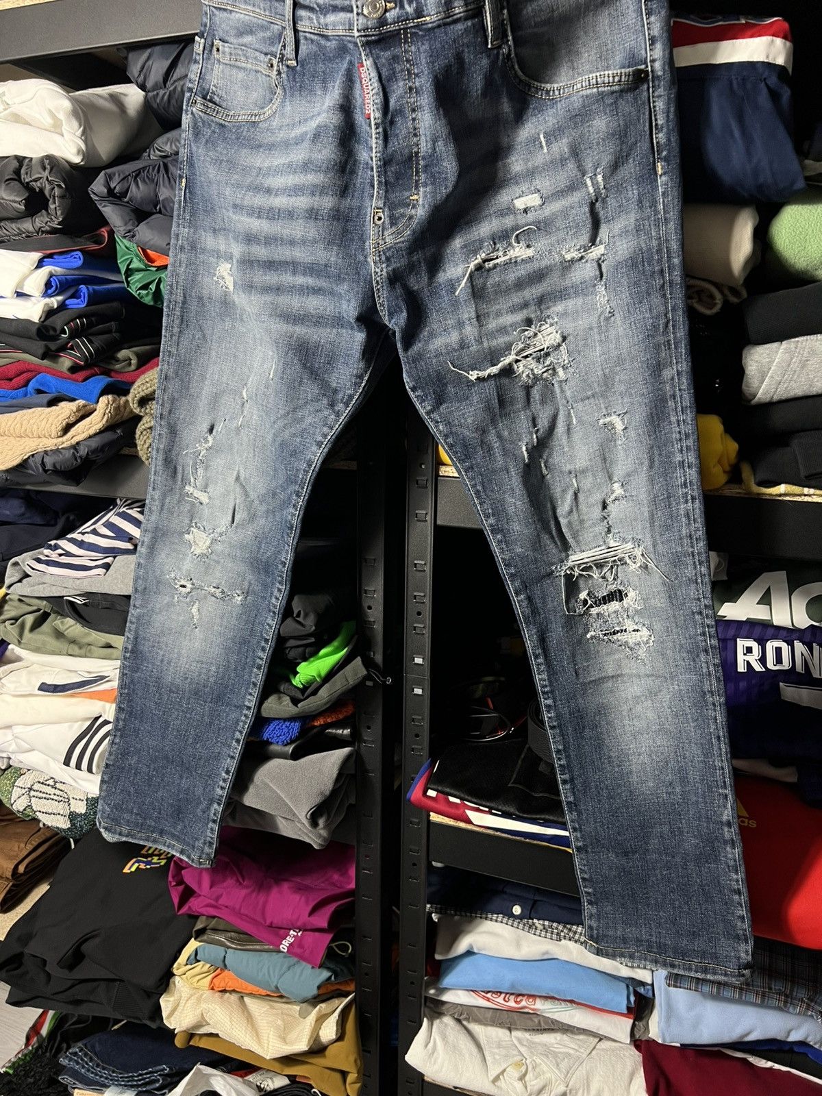 Dsquared2 Dsquared2 Red2 Distressed Slim Fit Jeans Size 52 Italy Denim Size US 36 / EU 52 - 3 Thumbnail