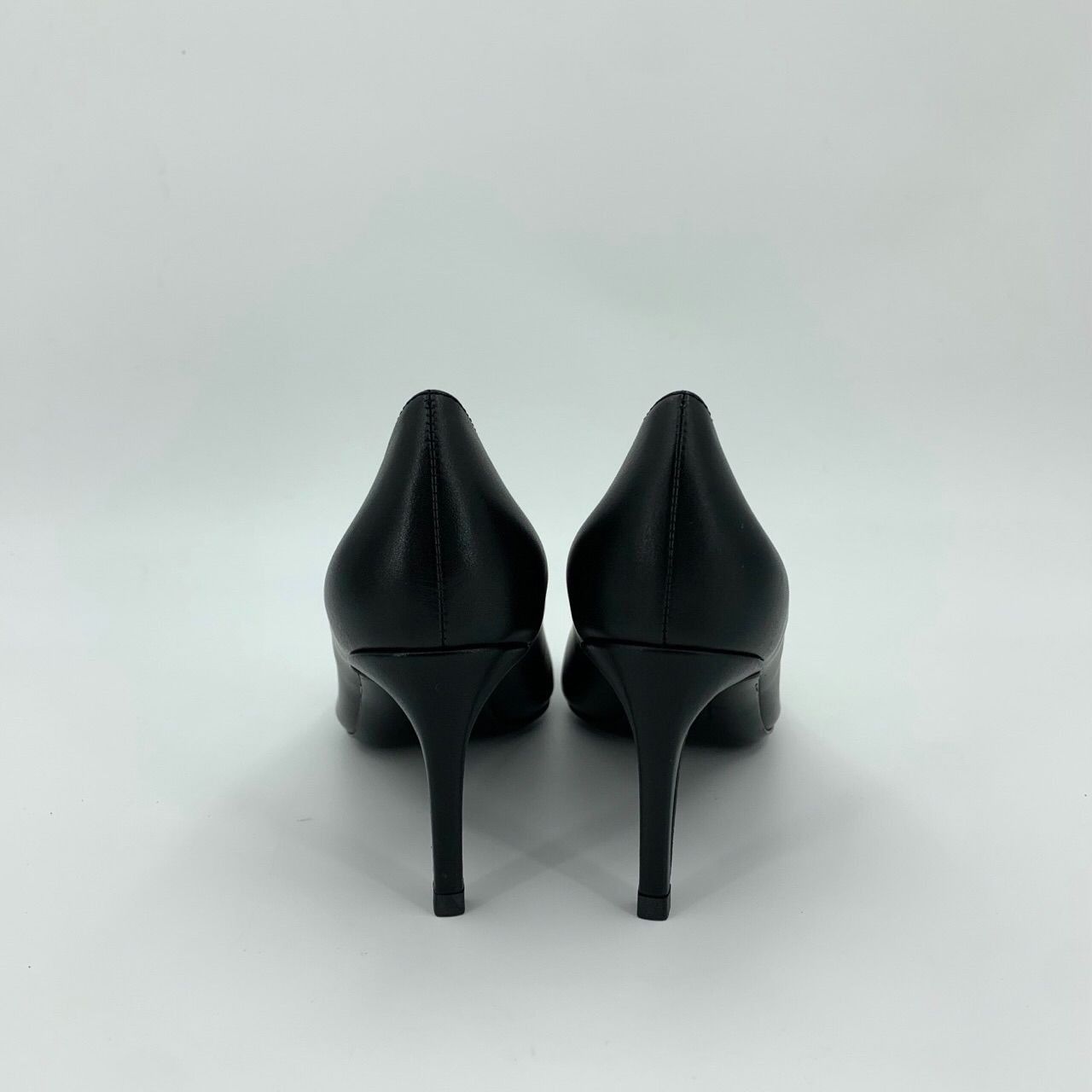 Salvatore Ferragamo Salvatore Ferragamo Black Leather Heels With Crystal Buckle Size US 7 / IT 37 - 3 Thumbnail