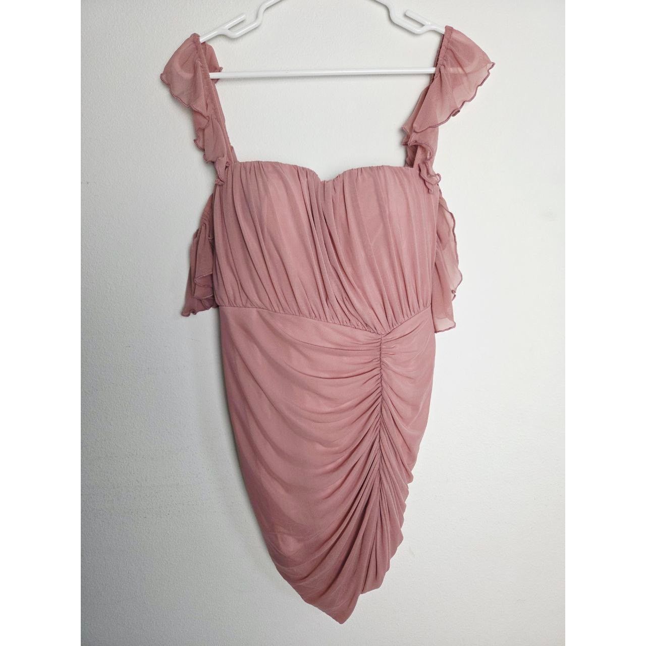 REVOLVE Michael Costello REVOLVE Micah Dress Ruched Mini Pink Medium Size M / US 6-8 / IT 42-44 - 4 Thumbnail