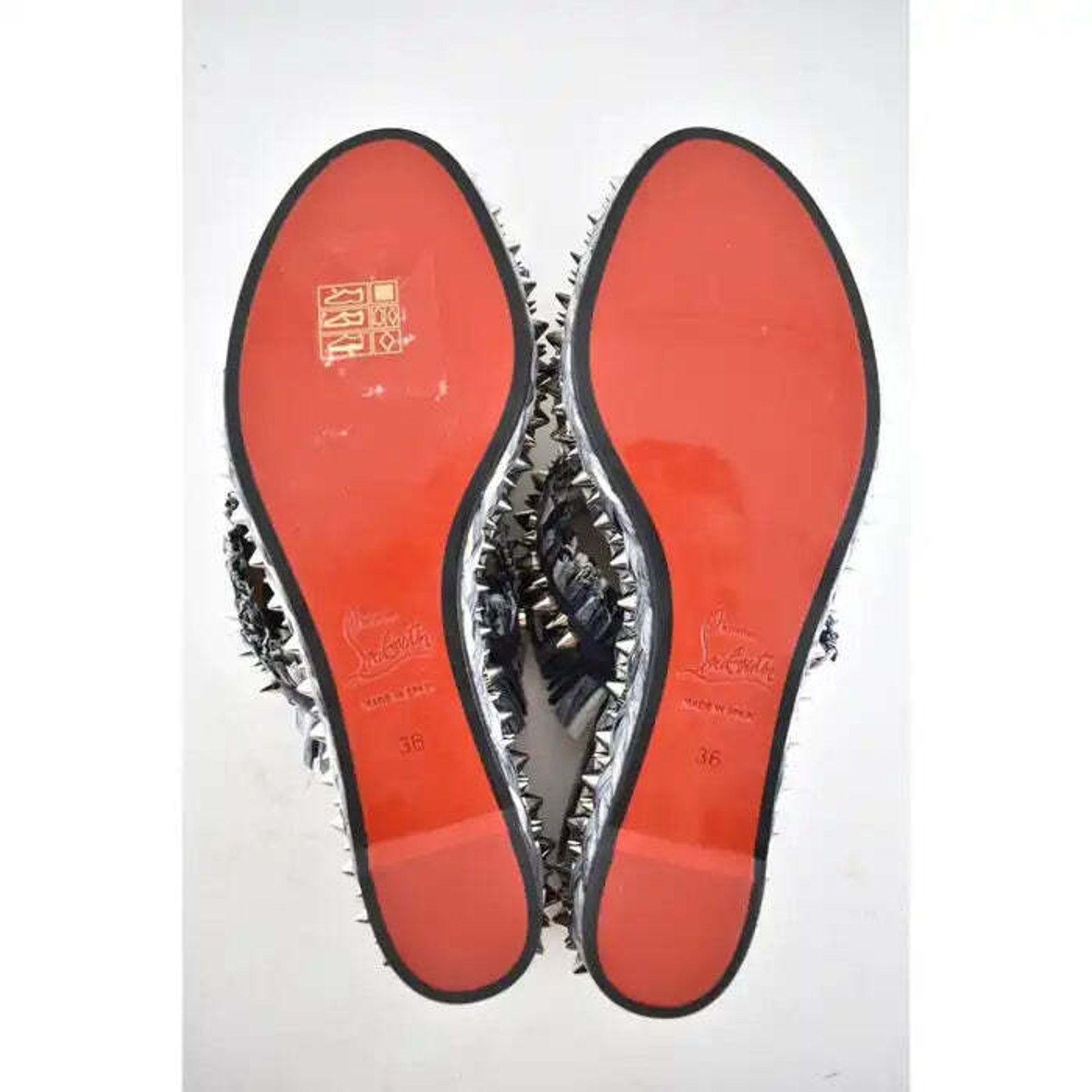 Christian Louboutin Voltinoudou 60 Blue Denim Wedge Slide Mule Sandal Heel 36 Size US 6 / IT 36 - 12 Thumbnail