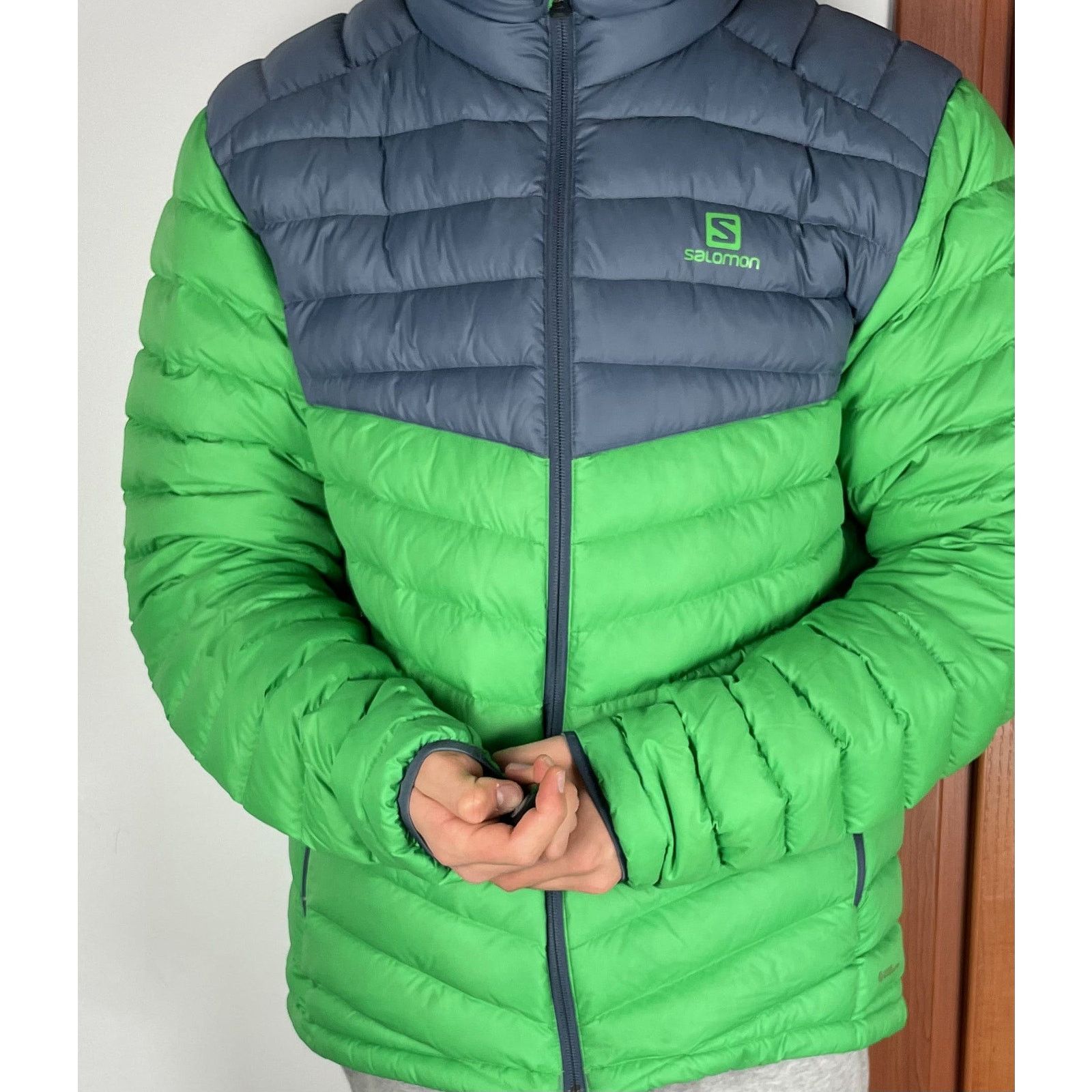 Salomon Salomon Pertex Microlight Eco Men Green Puffer Down Jacket L Size US L / EU 52-54 / 3 - 2 Thumbnail