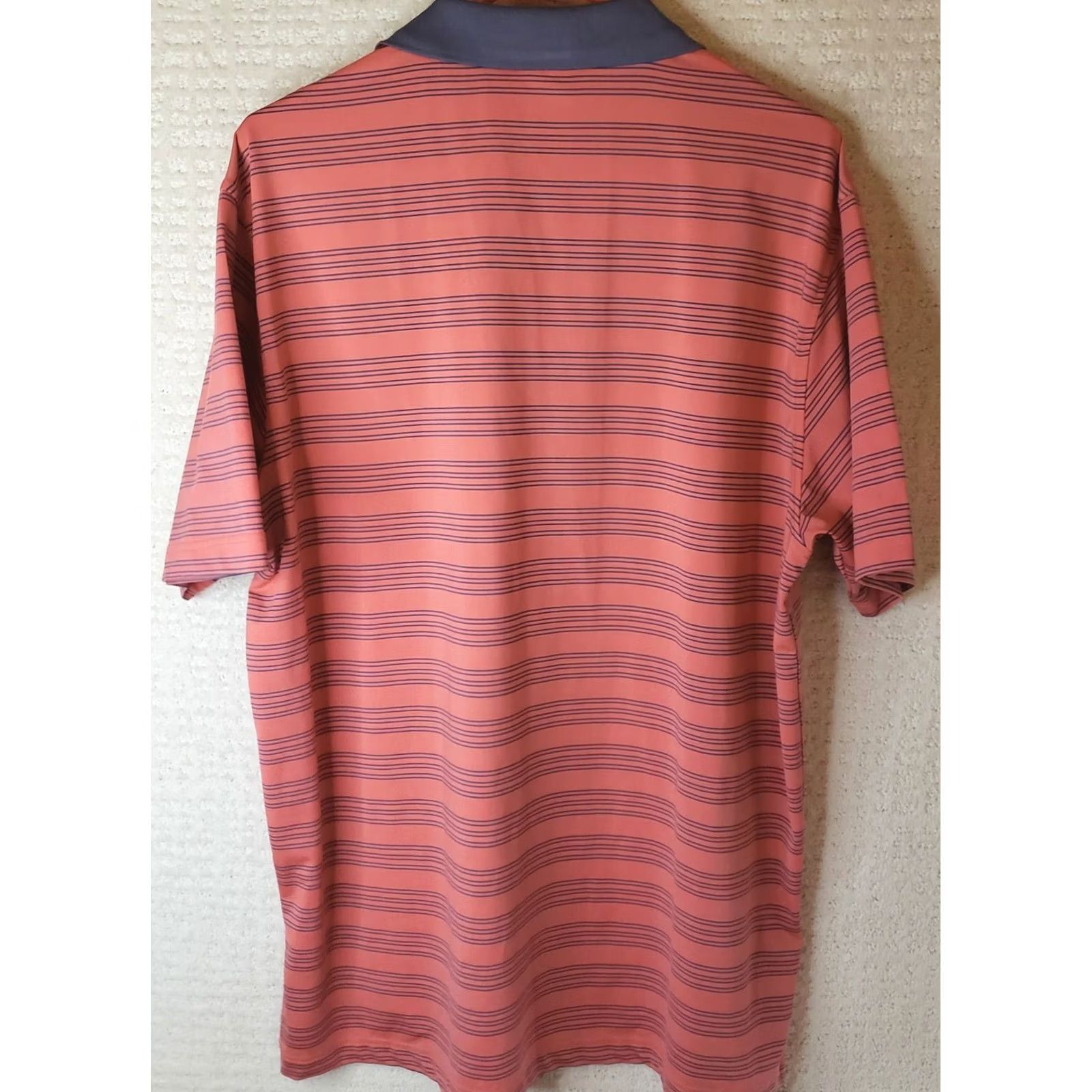 Vintage Southern Marsh Polo Shirt Coral Blue Striped Short Sleeve Men's L Regular Breathable Stretch Embroidered Logo Shirt Navy? Size US L / EU 52-54 / 3 - 7 Thumbnail
