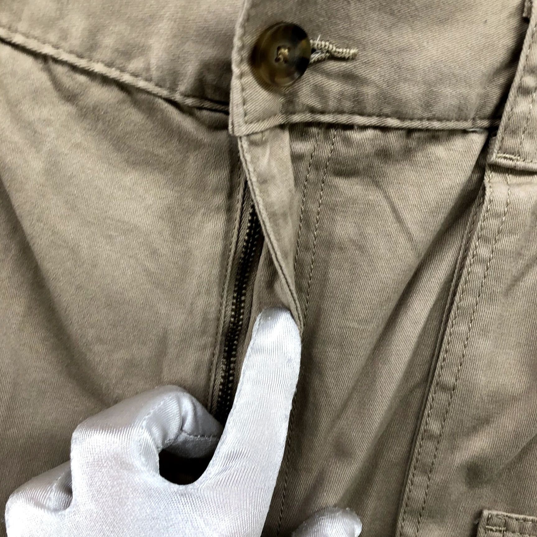 Croft & Barrow NWT Croft & Barrow Cargo Shorts Mens Size 52 Khaki Beige 9'' Cotton Canvas Flat Front Cargo Pocket Size US 36 / EU 52 - 4 Thumbnail