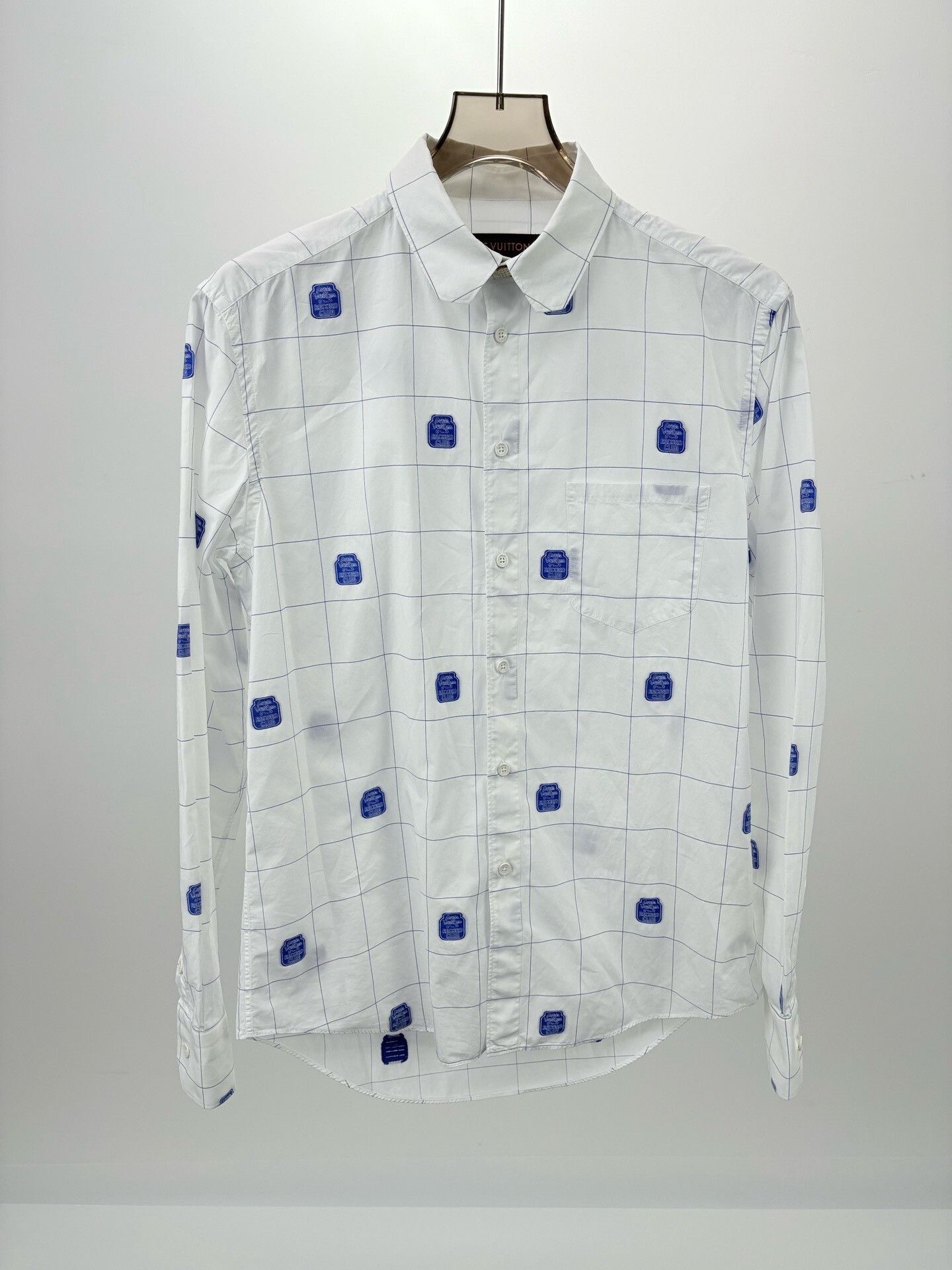 Louis Vuitton Louis Vuitton LV Embroidered Logo Shirt Size S / US 4 / IT 40 - 1 Thumbnail