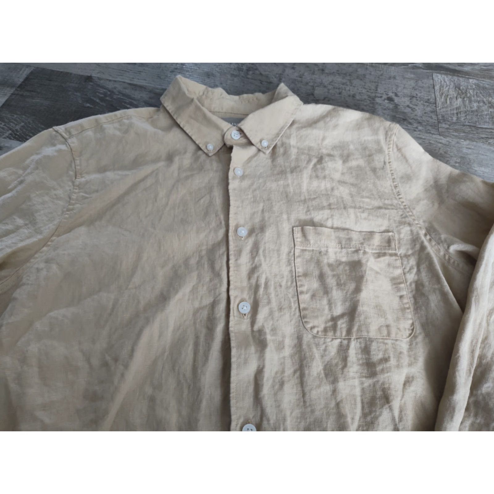 Everlane Vintage Everlane Linen Button Up Shirt Men Medium Long Sleeve Casual Yellow Size US M / EU 48-50 / 2 - 3 Thumbnail