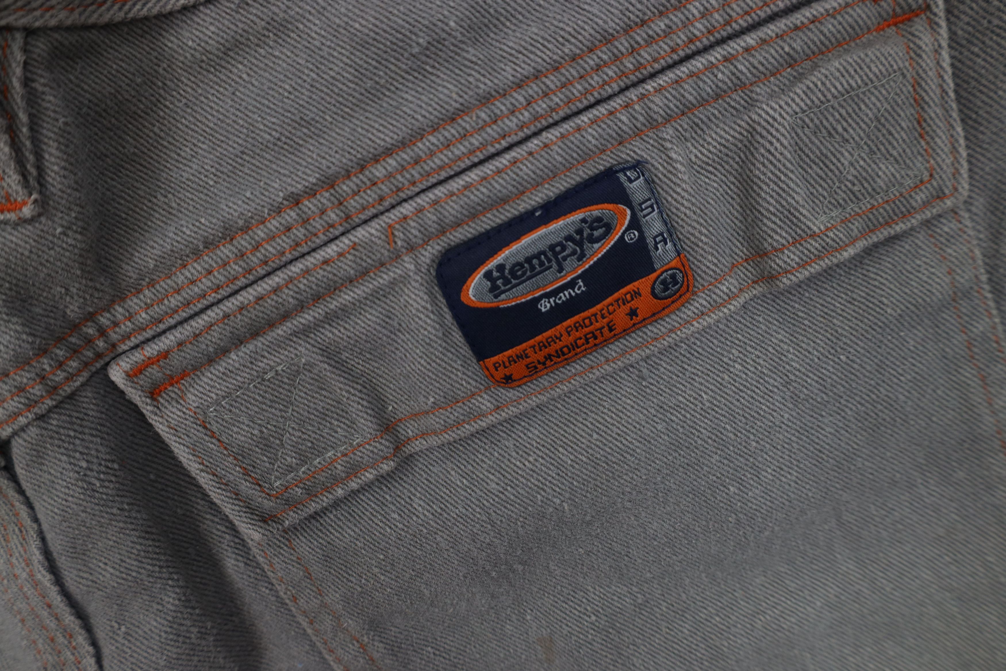 Vintage Vintage 90s Y2K Streetwear Skateboard Cargo Shorts Gray Size US 34 / EU 50 - 7 Thumbnail