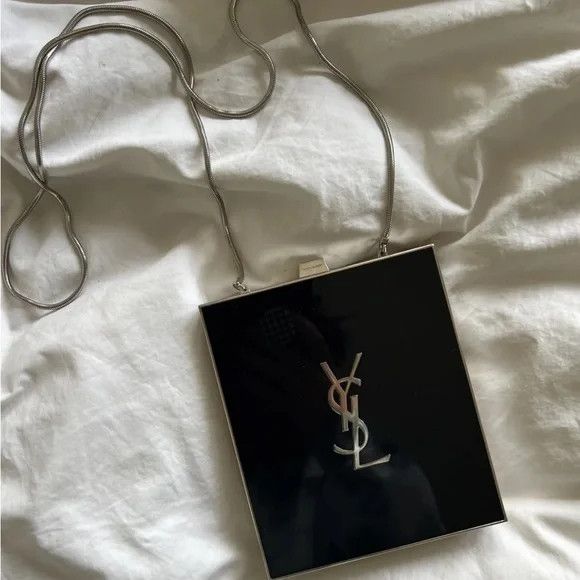 Saint Laurent Paris o1b1hav110425 Size: OS / Tuxedo Box Bag in Shagreen Leather Size ONE SIZE - 3 Thumbnail
