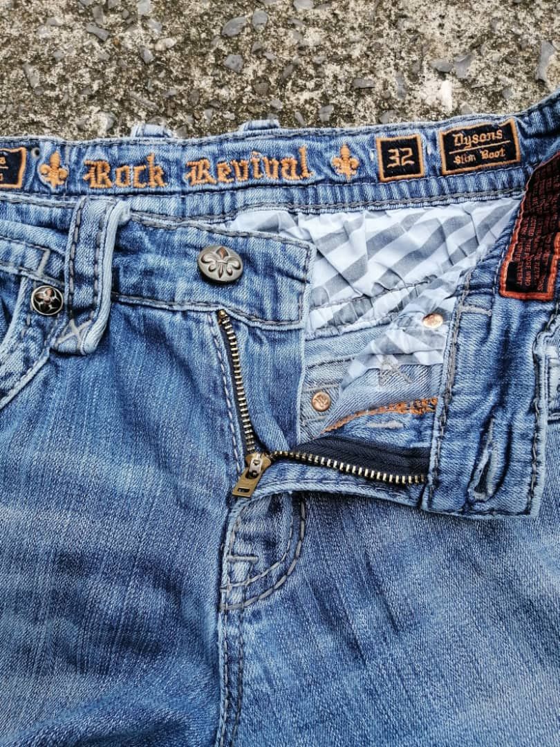 Rock Revival Rock Revival Dysons Slim Bootcut Denim Jeans Size 32" / US 10 / IT 46 - 4 Thumbnail