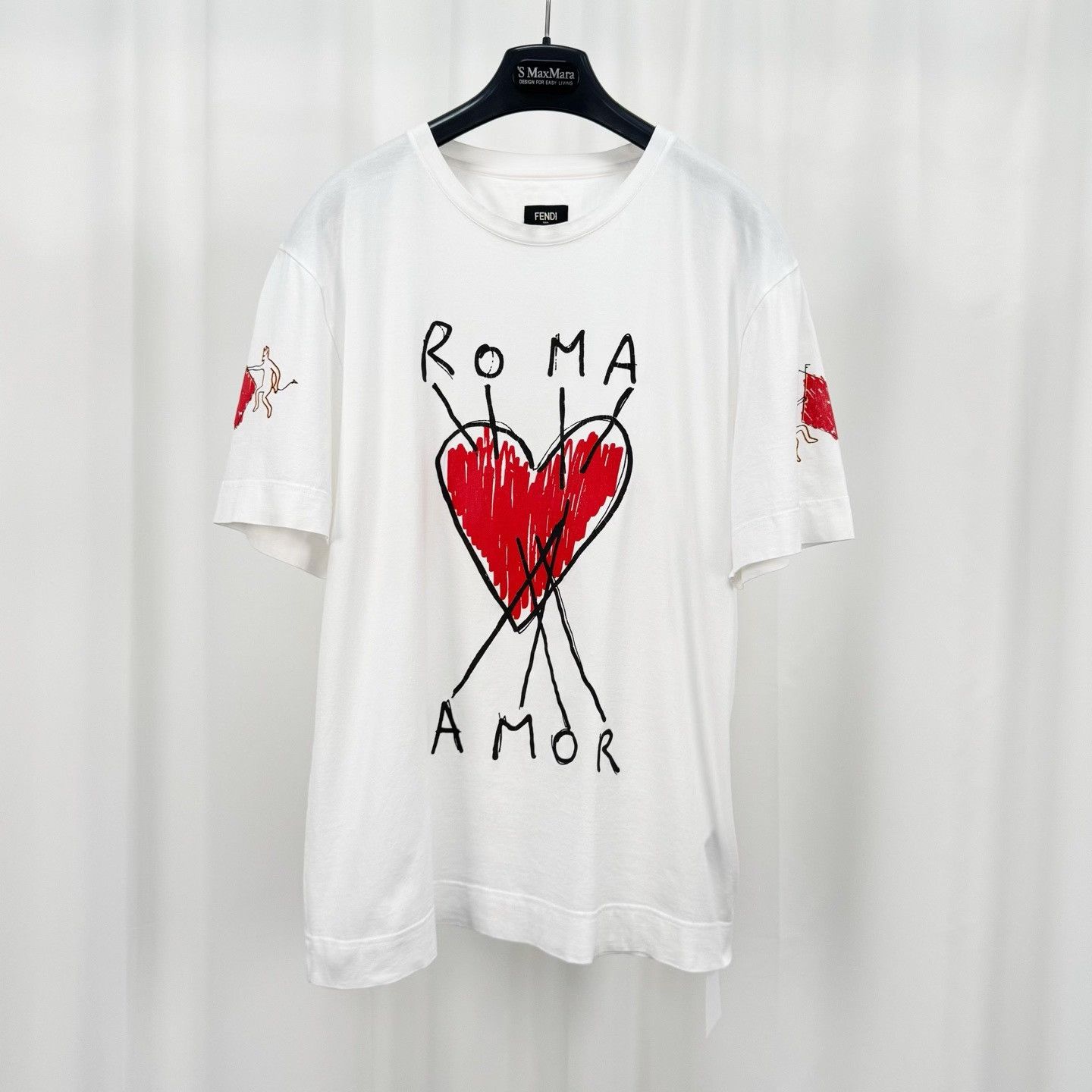 Fendi Fendi Heart Print Letter Short-Sleeve Size S / US 4 / IT 40 - 1 Thumbnail