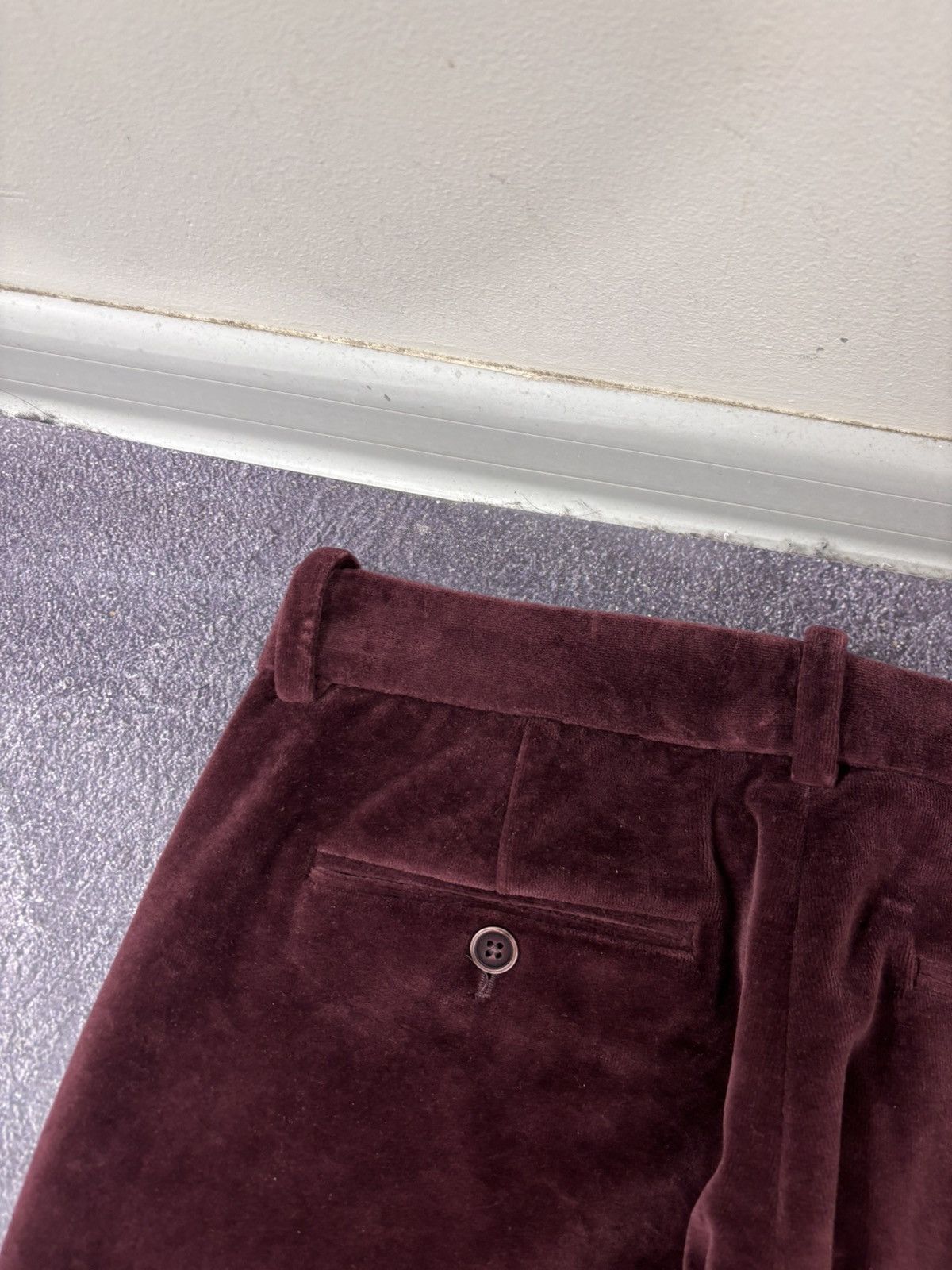 Circolo 1901 Circolo 1901 Women’s NWT Burgundy Velour Velvet Chino Pants Size 26" / US 2 / IT 38 - 17 Thumbnail