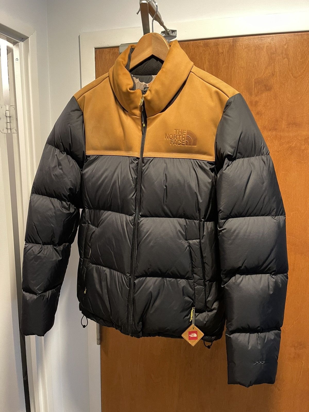 North face x shop timberland nuptse jacket