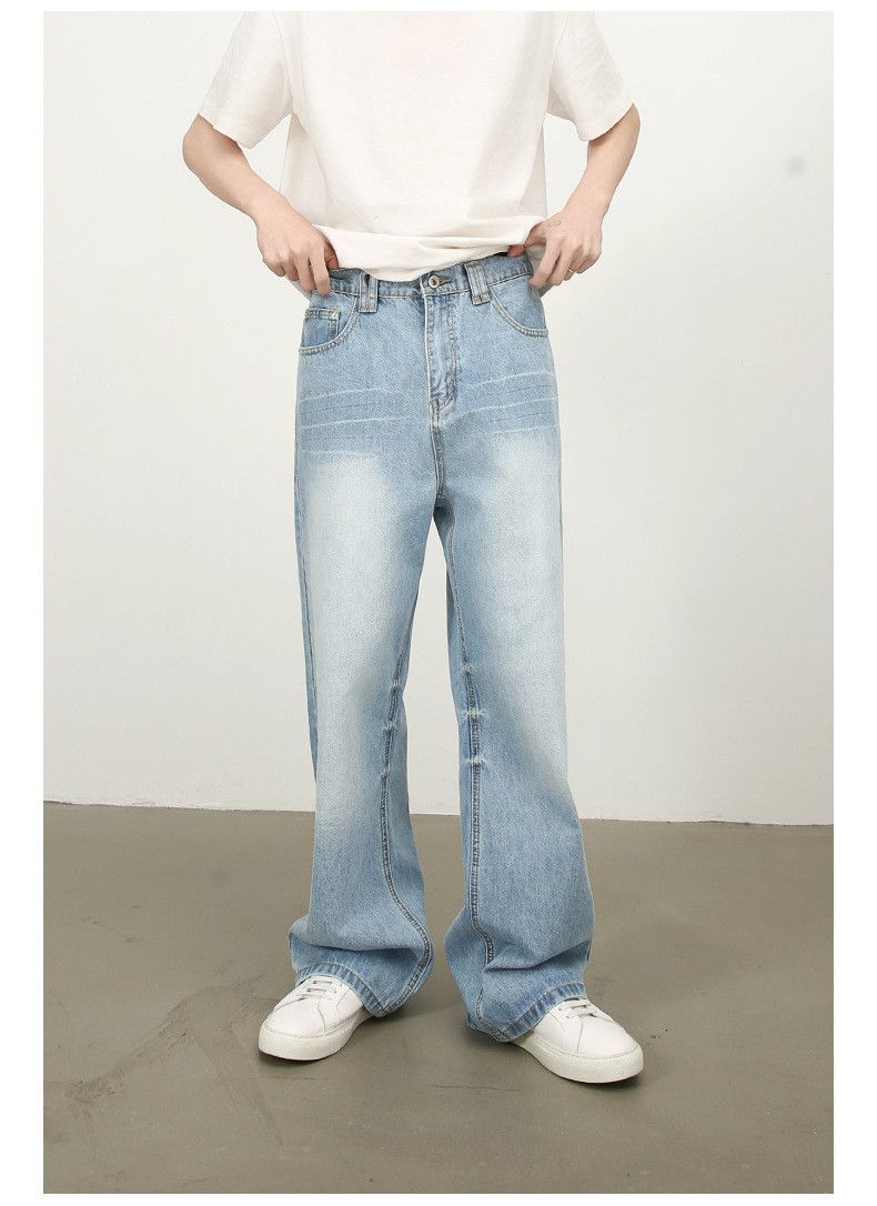 Japanese Brand × Vintage American all-match retro distressed elastic waist jeans Size US 32 / EU 48 - 2 Thumbnail