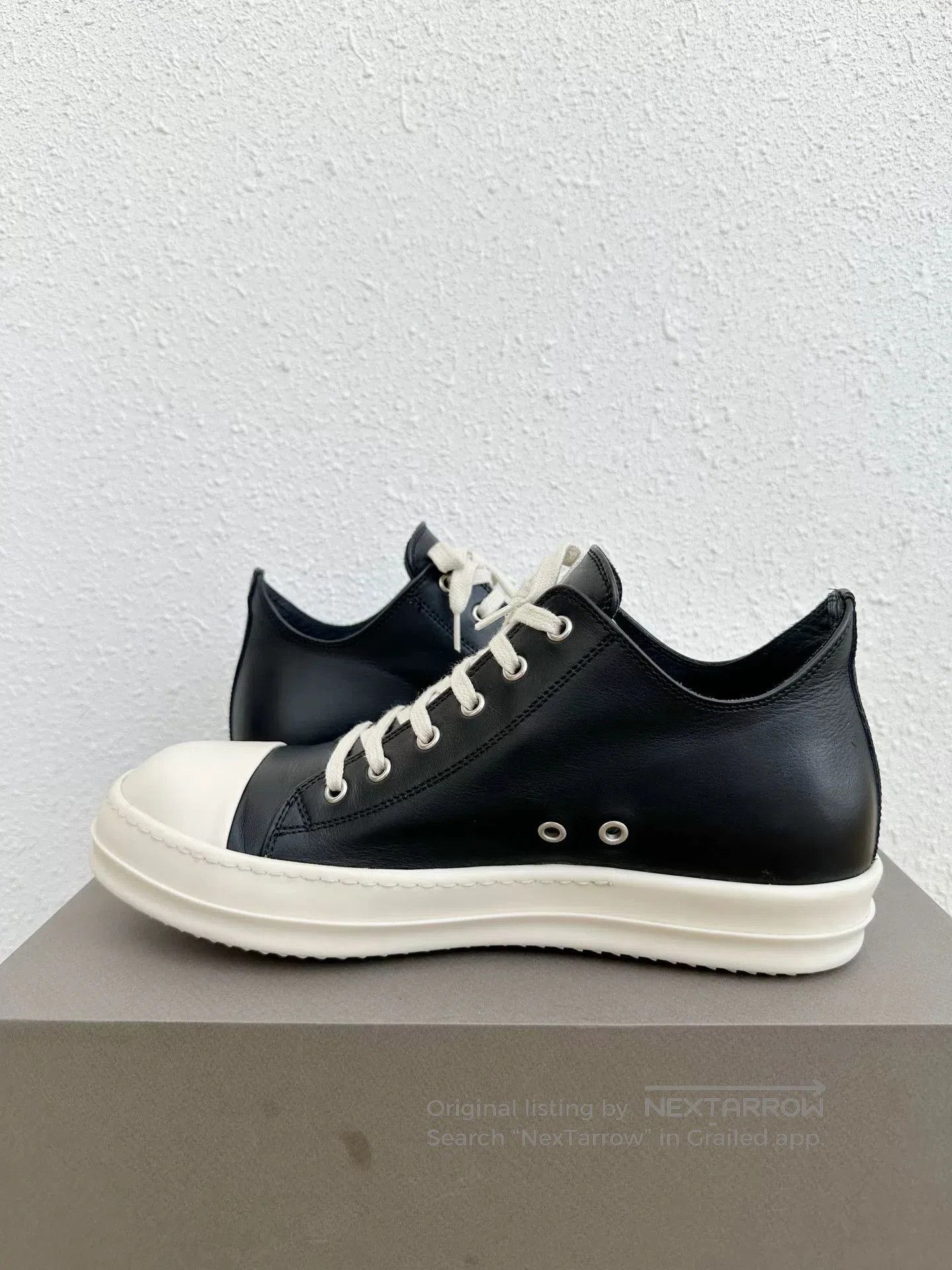 Rick Owens Rick Owens x Converse Calf Leather Low Top. Size US 9 / EU 42 - 6 Thumbnail