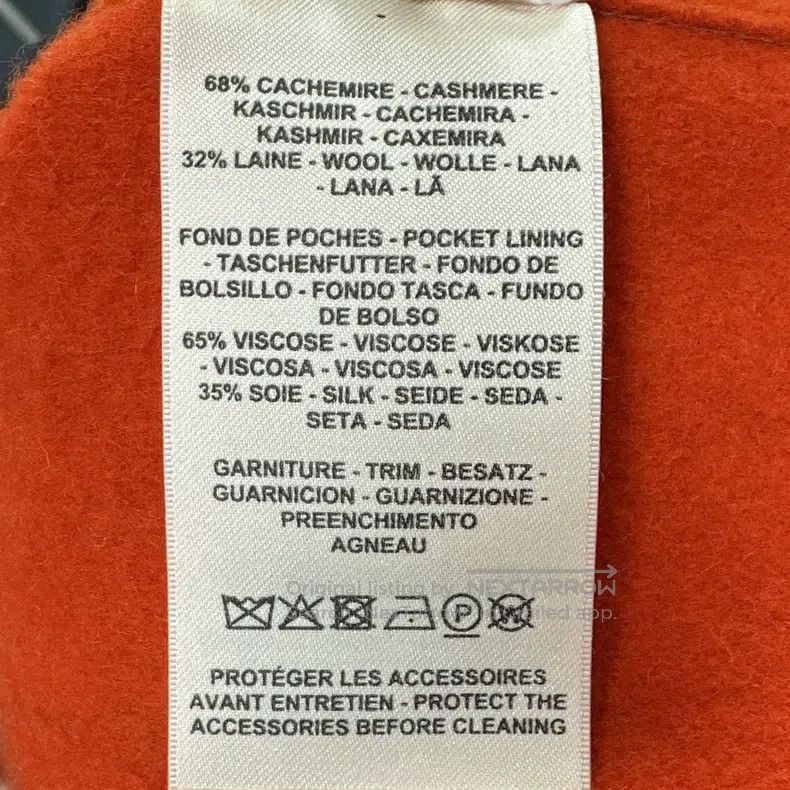 Hermes Hermes Orange Plaid Chain Jacket Size XS / US 0-2 / IT 36-38 - 6 Thumbnail