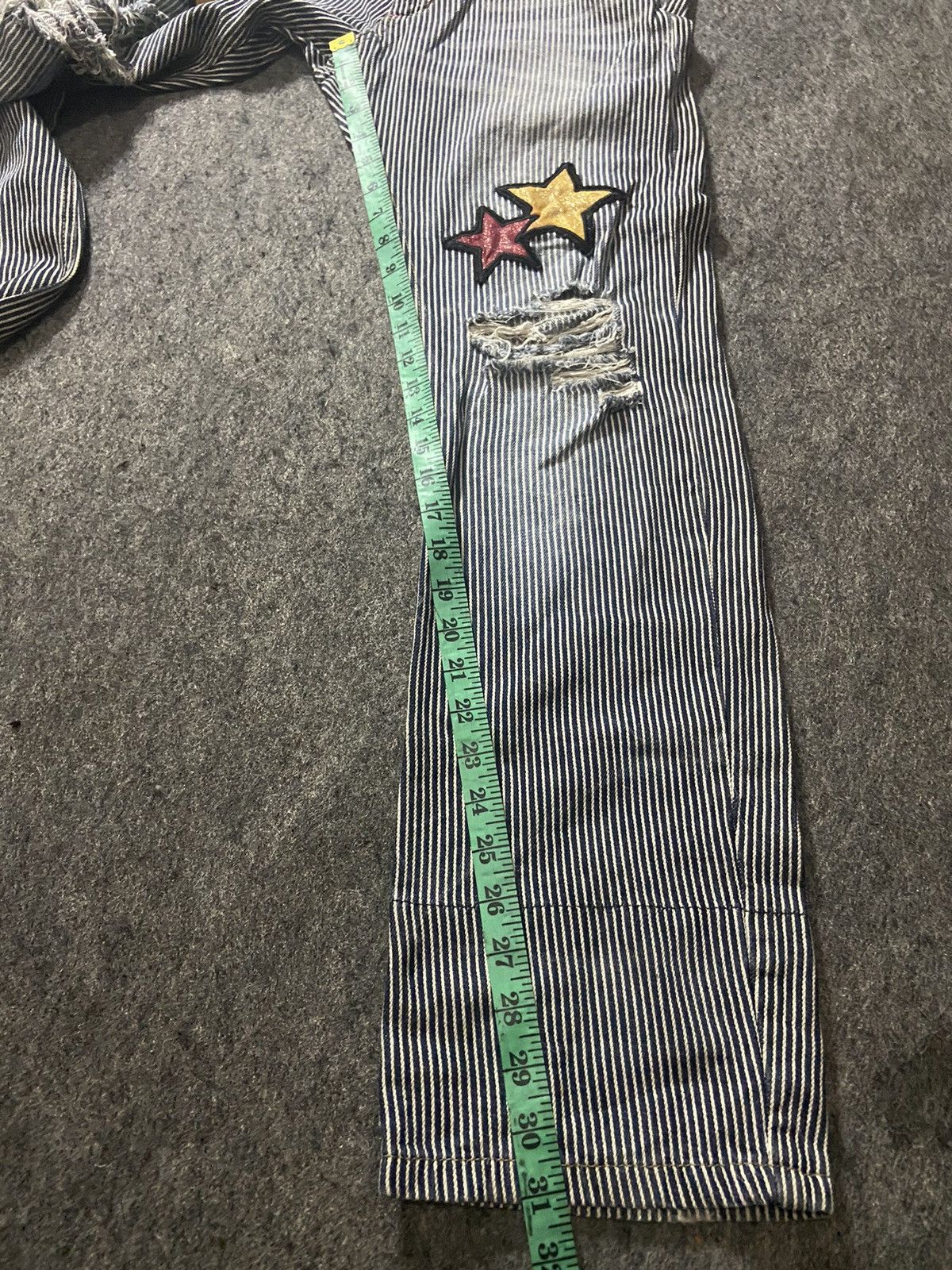 Hysteric Glamour × Le Grande Bleu (L.G.B.) VTG joust overall distressed pants Size US 31 - 13 Thumbnail
