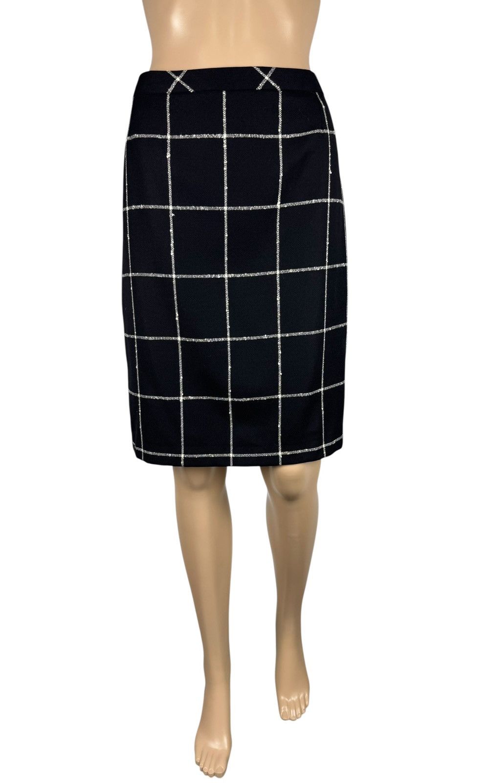 Escada Escada Wool Cashmere Pencil Skirt Check size DE42 IT48 Size 34" / US 12 / IT 48 - 2 Thumbnail