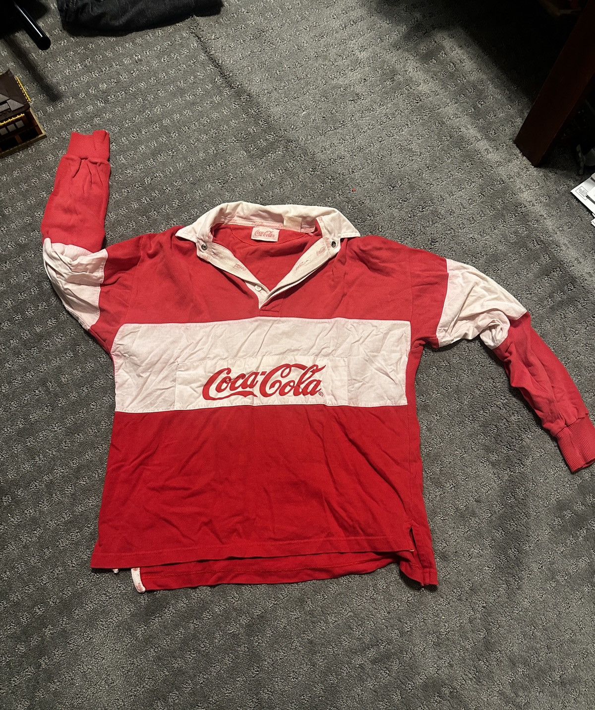 Coca Cola × Vintage Vintage Coca Cola Rugby Polo Size US S / EU 44-46 / 1 - 1 Thumbnail