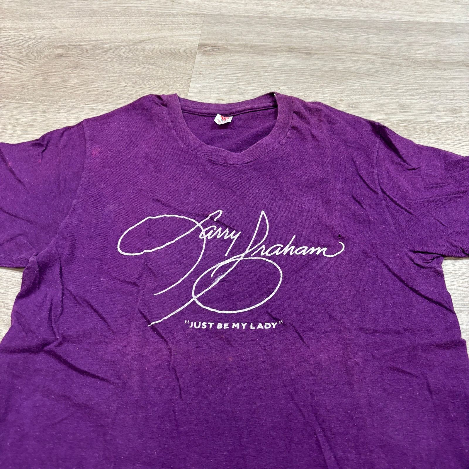 Hanes Rare LARRY GRAHAM Just Be My Lady 1981 Promo T Shirt M Size US M / EU 48-50 / 2 - 11 Thumbnail