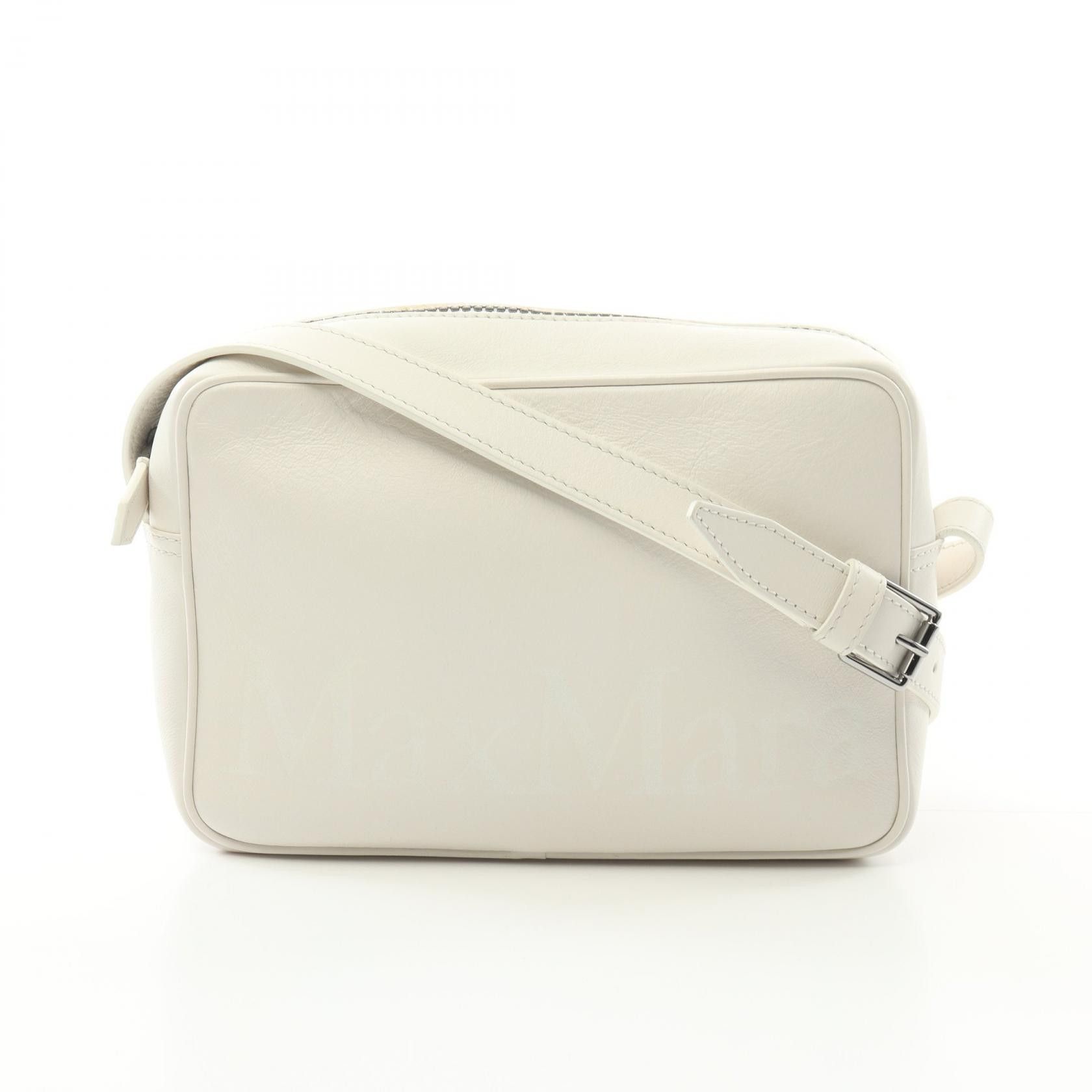 Maxmara Max Mara Leather Shoulder Bag Leather Shoulder Bag in White, Women's