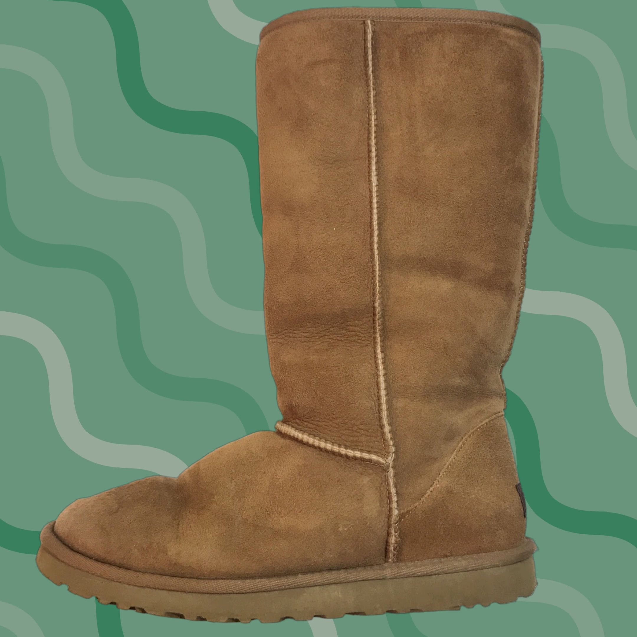 Ugg UGG Boots Knee High Fur Lined Chestnut Brown Size 9 Womens Winter Outdoor Comfort Size US 9 / IT 39 - 1 Thumbnail