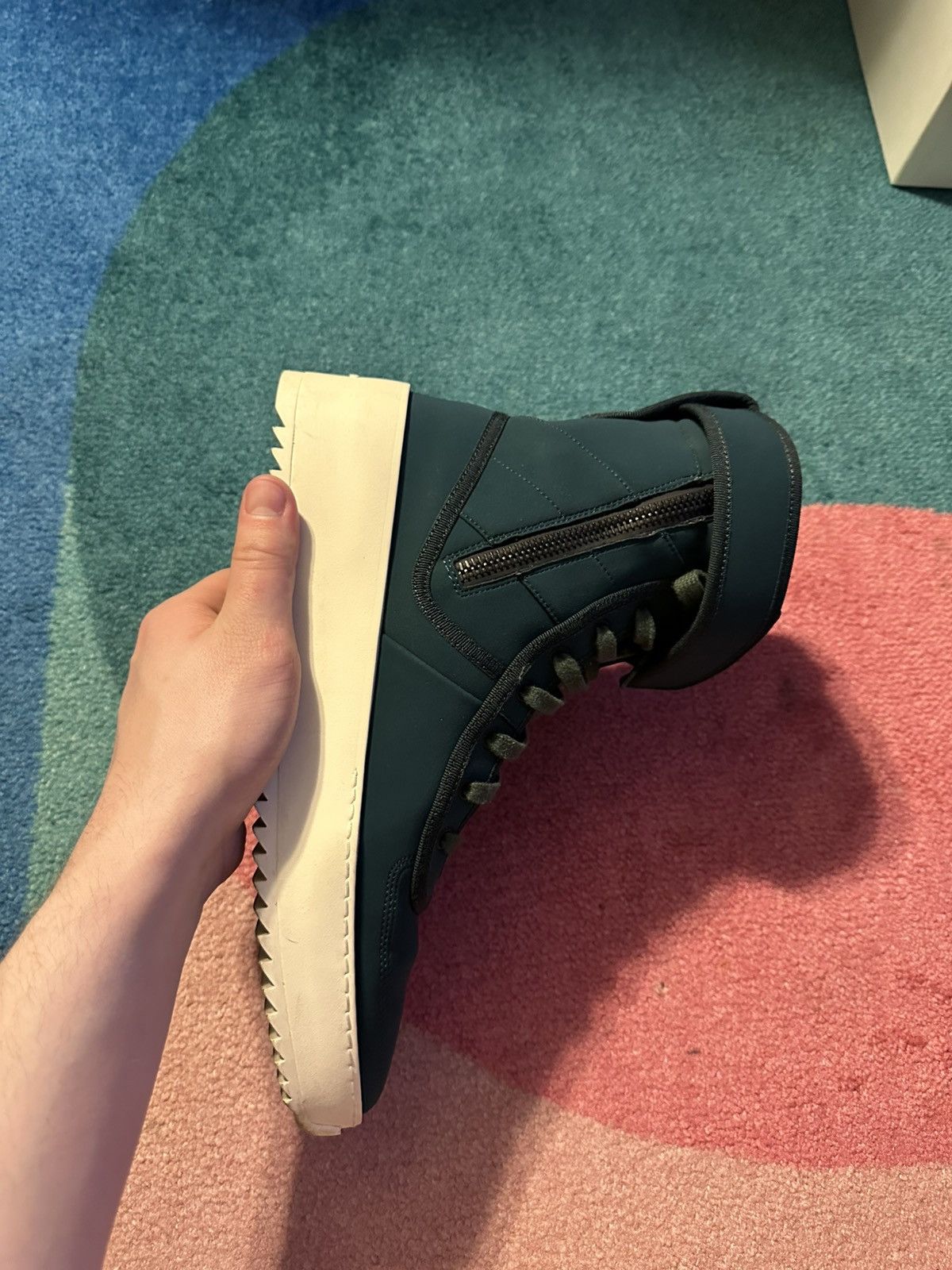 Fear of God Fear of God Military Sneaker Green Nylon Size 44 Size US 11 / EU 44 - 10 Thumbnail