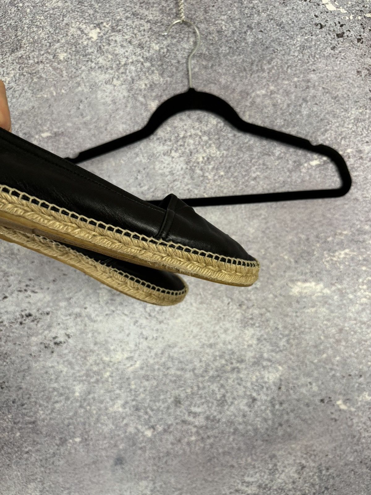 Saint Laurent Paris × Yves Saint Laurent YSL Black Monogram Espadrille 37 size women’s Size US 7 / IT 37 - 9 Thumbnail