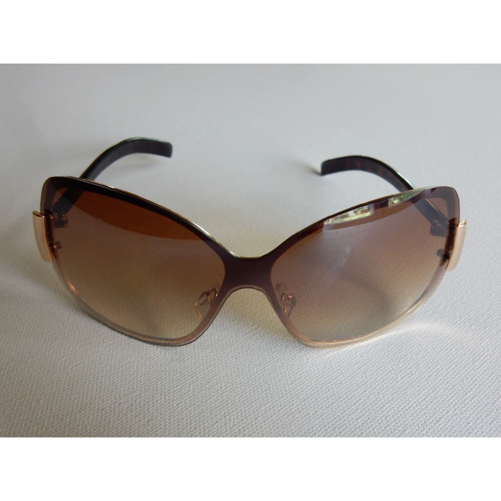 Steve Madden Steve Madden Shield Sunglasses Women Brown UV Protection Size ONE SIZE - 2 Thumbnail