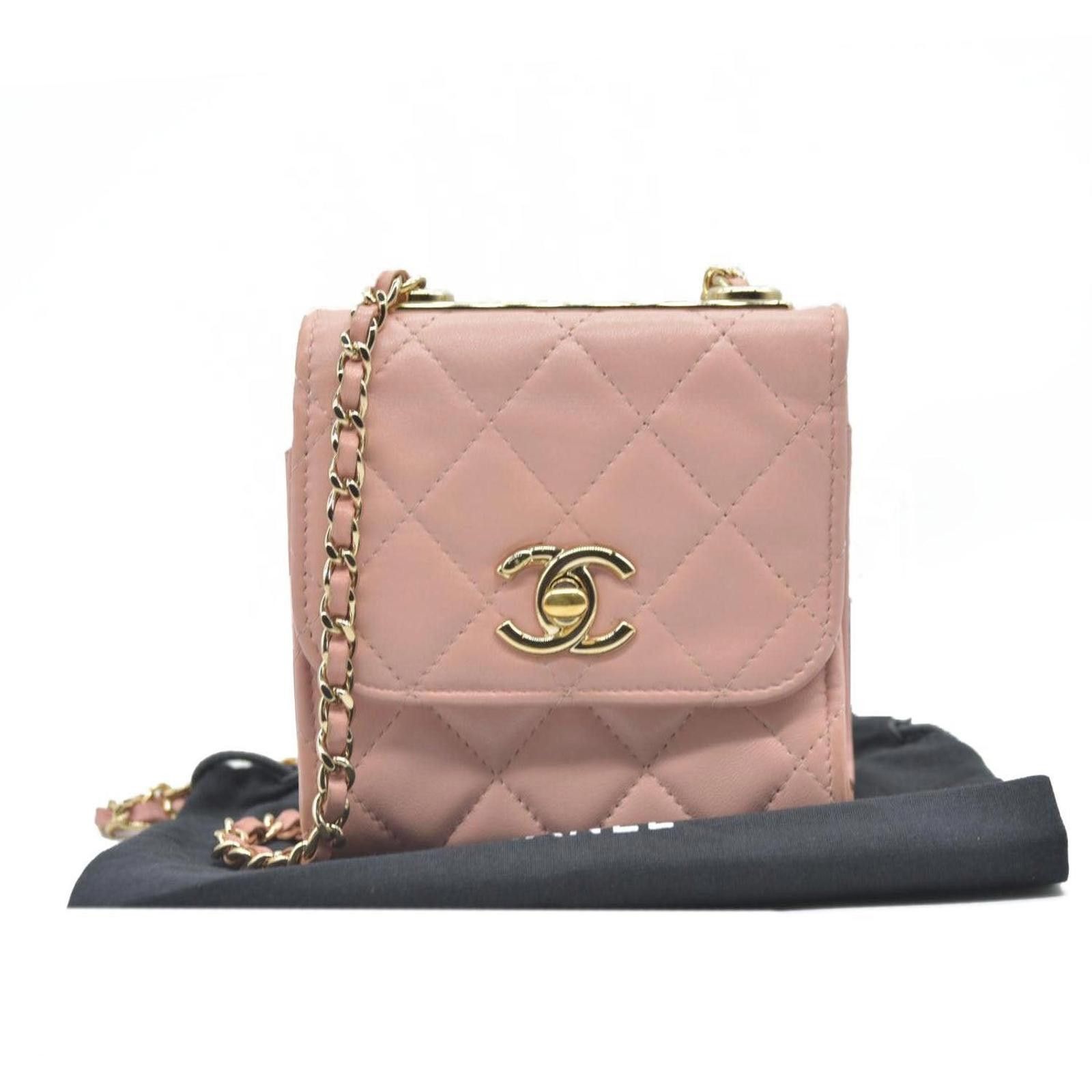 Chanel Chanel Lambskin Quilted Mini Trendy CC Clutch With Chain Size ONE SIZE - 1 Thumbnail