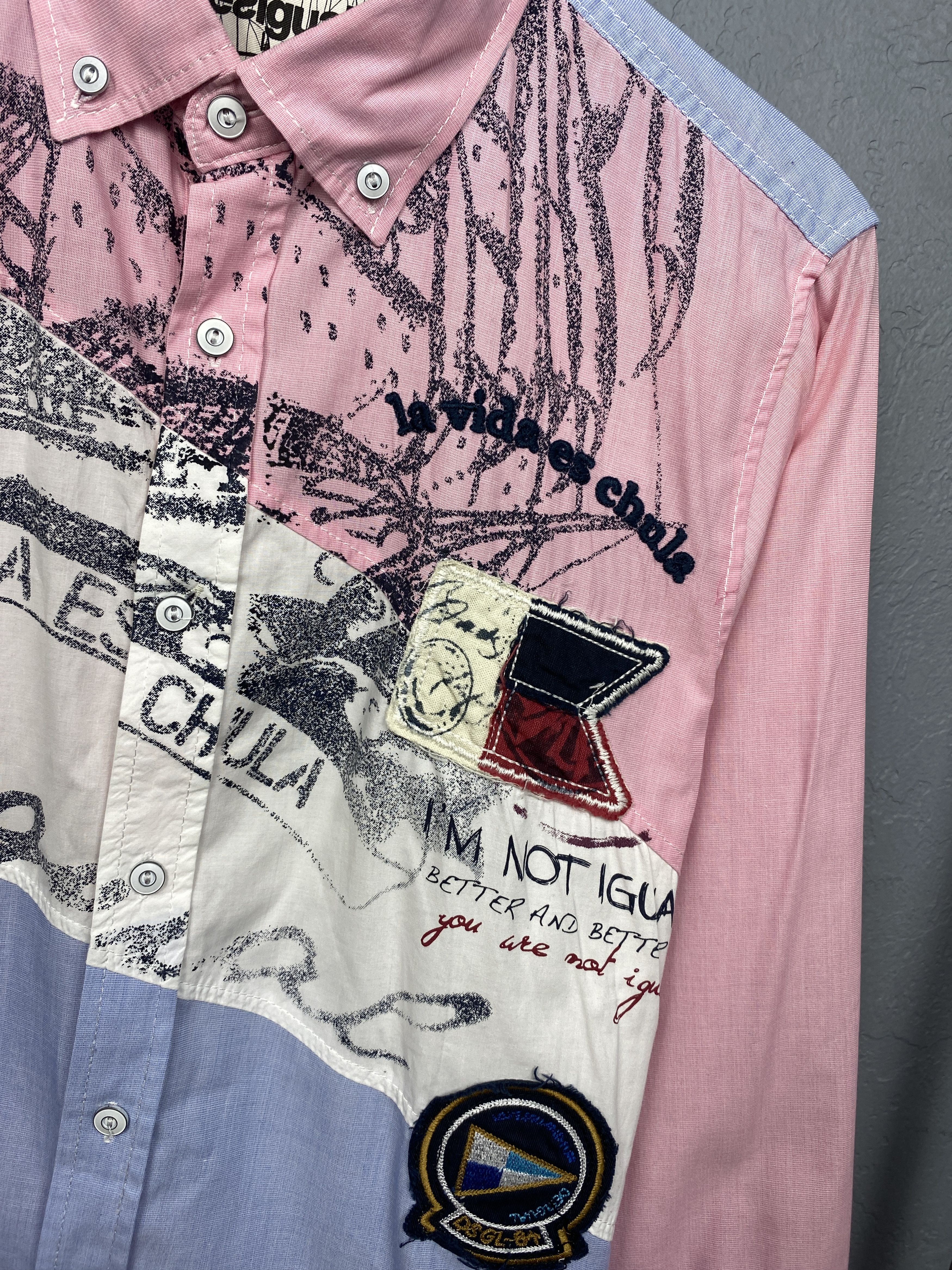 Desigual Desigual Mens Long Sleeve Shirt Size US S / EU 44-46 / 1 - 4 Thumbnail