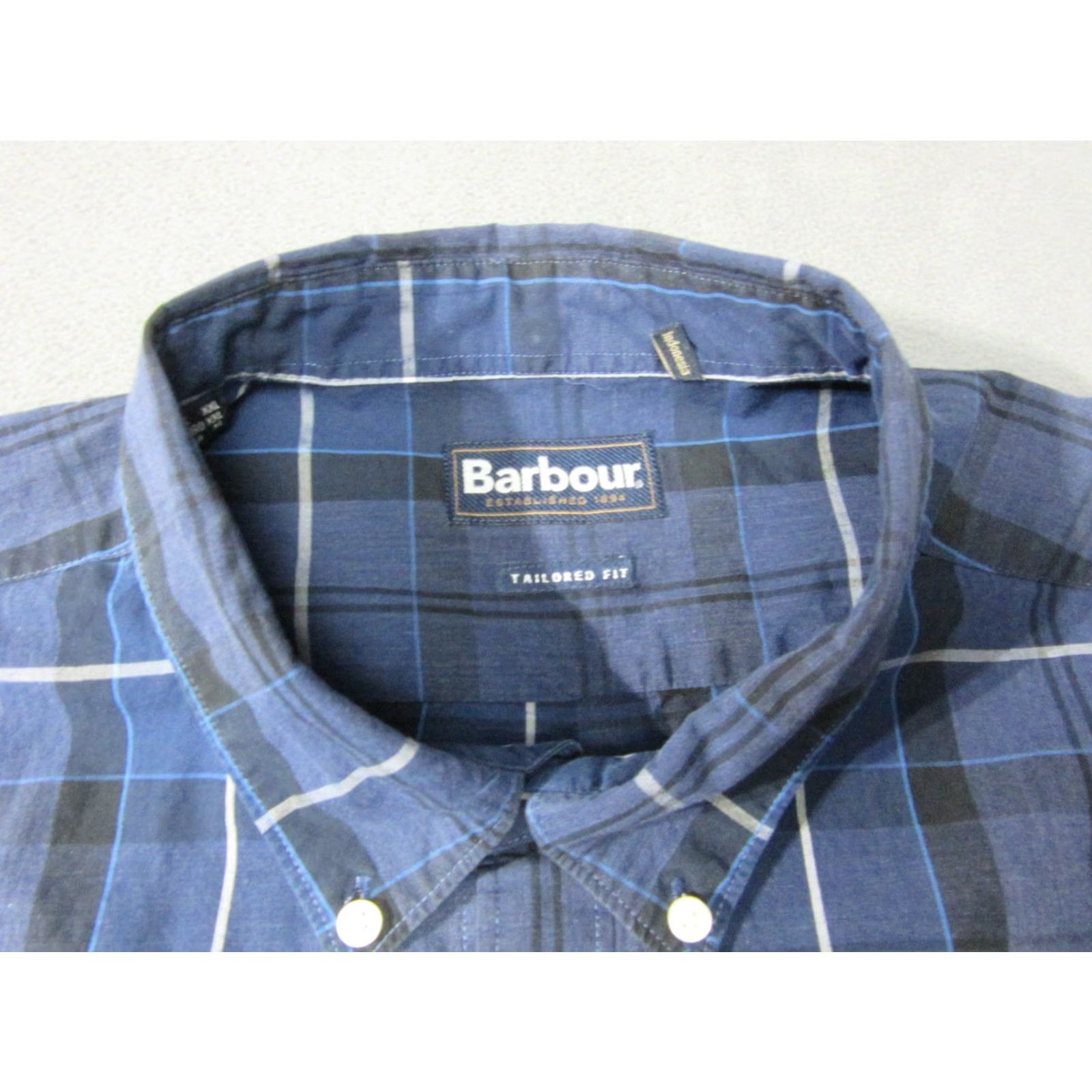 Barbour Barbour Shirt Mens XL Blue Plaid Tailored Sandwood Long Sleeve Button-Up Size US XL / EU 56 / 4 - 3 Thumbnail