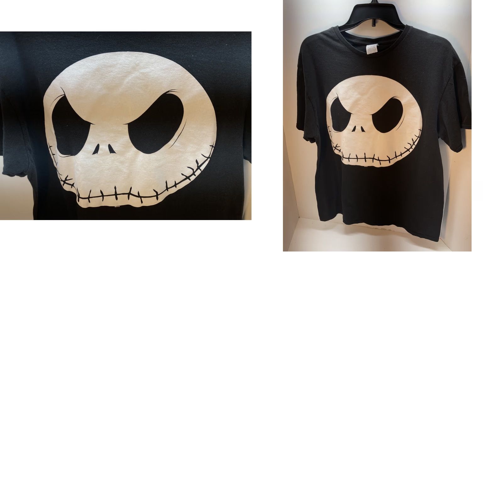 Disney Nightmare Before Christmas T-Shirt Sz Large Disney Jack Skellington Mens Black Crew Neck Short Sleeve Disney Shirt Size US L / EU 52-54 / 3 - 8 Thumbnail