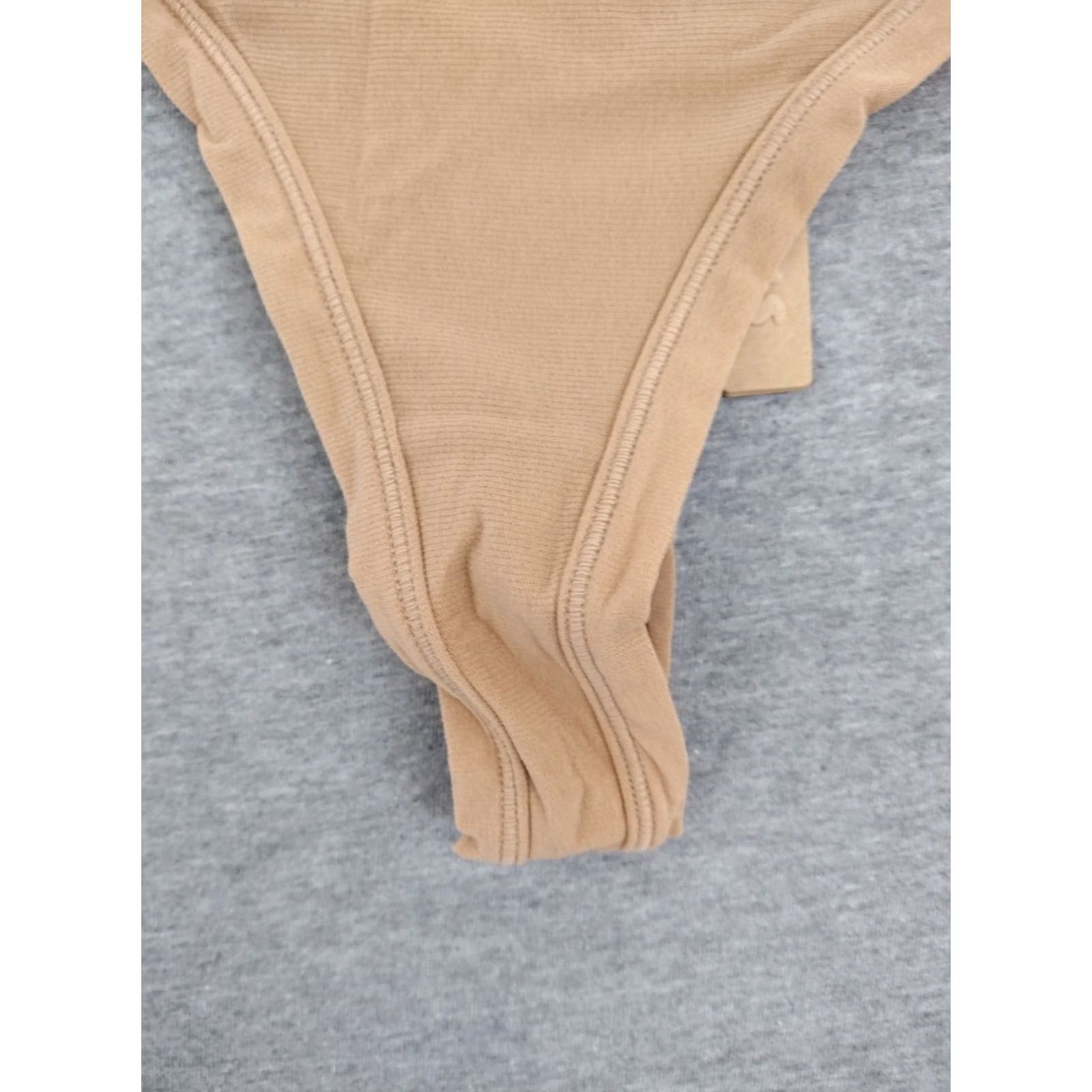 SKIMS SKIMS Panties Thong Ochre 2X Plus Size Womens Soft Comfortable Lightweight Stretch Opaque Solid Size 40" / US 18 - 7 Thumbnail
