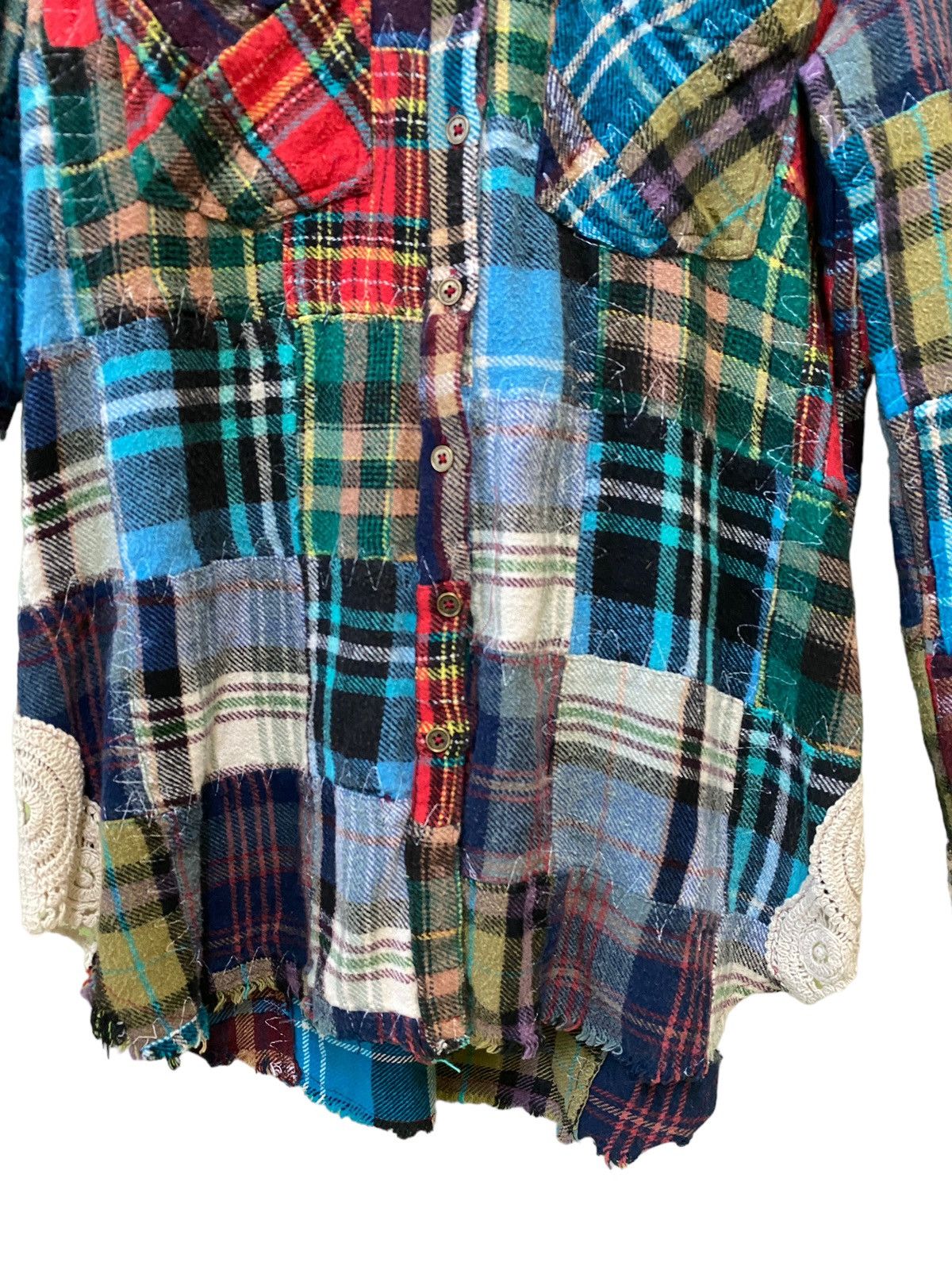 Designer × Japanese Brand × Vintage WE TGE FREE Patchworks Rebuild Flannel Size US XS / EU 42 / 0 - 7 Thumbnail