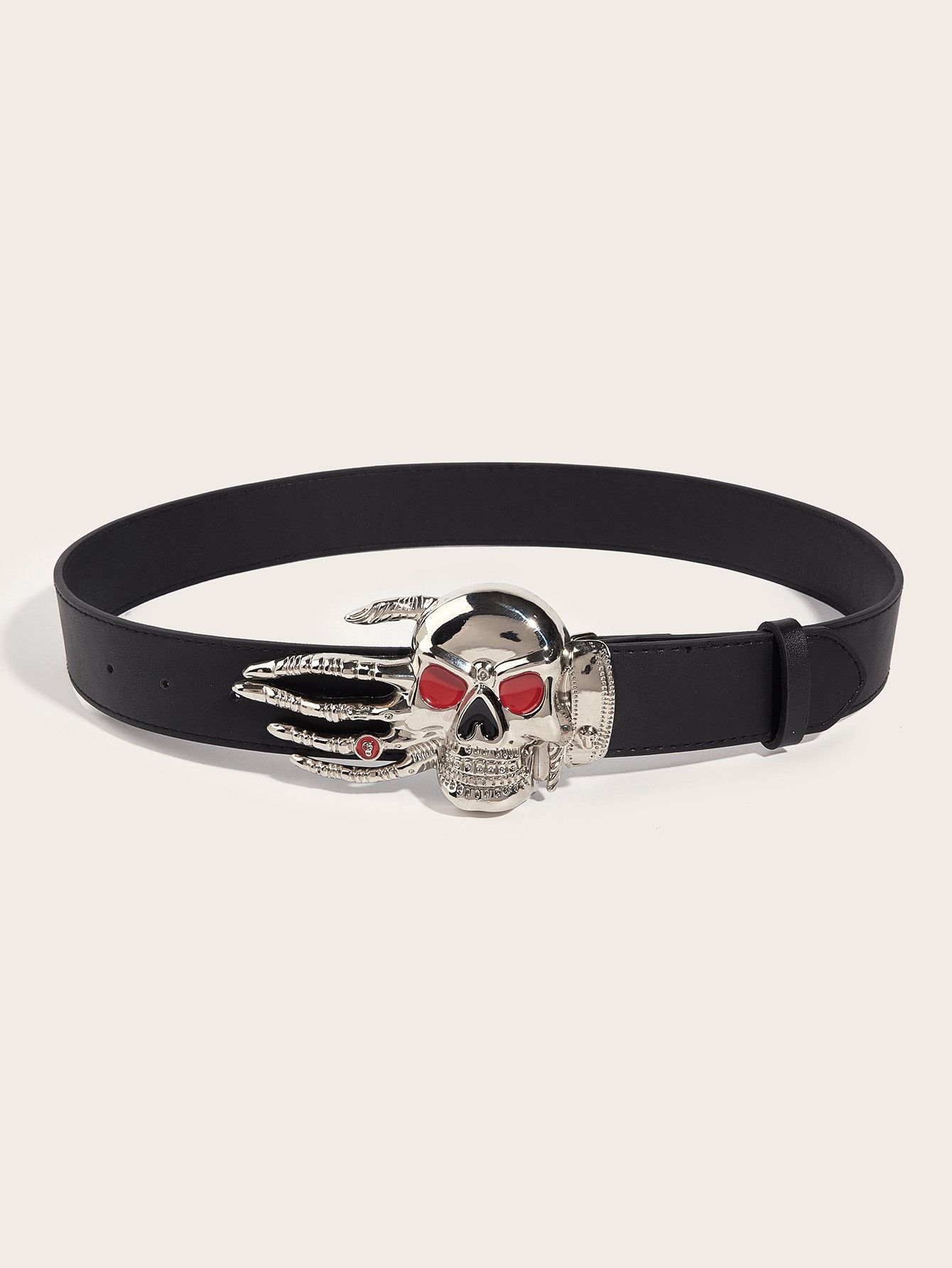Vintage Chrome Skull Riot Belt Size ONE SIZE - 3 Thumbnail