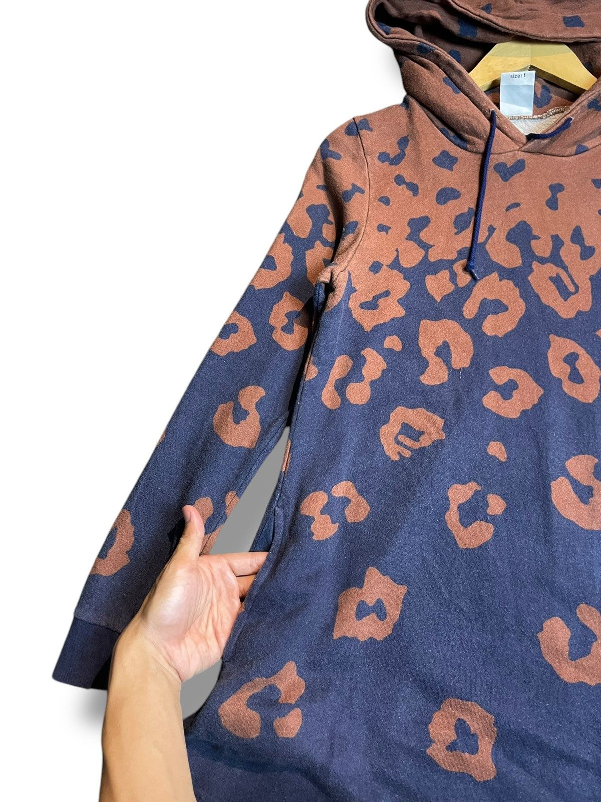 Japanese Brand × Vintage X-Girl Hooded Long Sleeves Leopard (29) Size US S / EU 44-46 / 1 - 4 Thumbnail