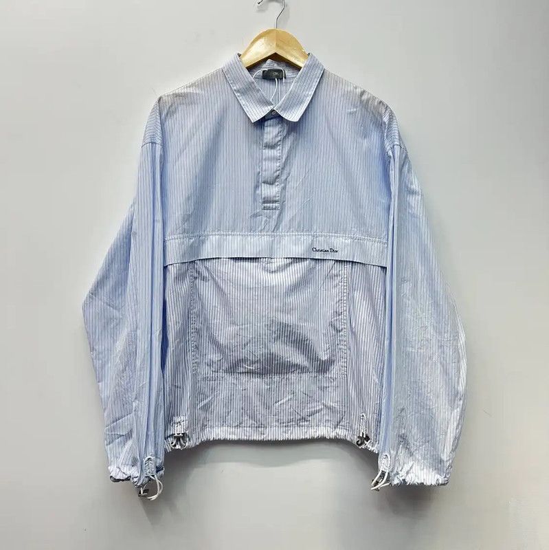 Dior Dior Blue Cotton Long Sleeve Shirt for Men 0089 Size US L / EU 52-54 / 3 - 1 Thumbnail