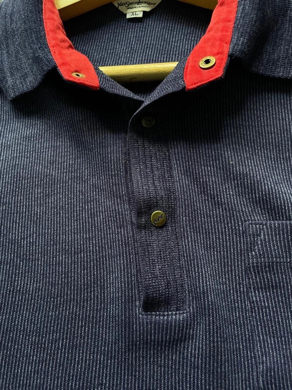 Yves Saint Laurent Vintage Yves Saint Laurent YSL Corduroy Polo Shirt Size US XL / EU 56 / 4 - 3 Thumbnail
