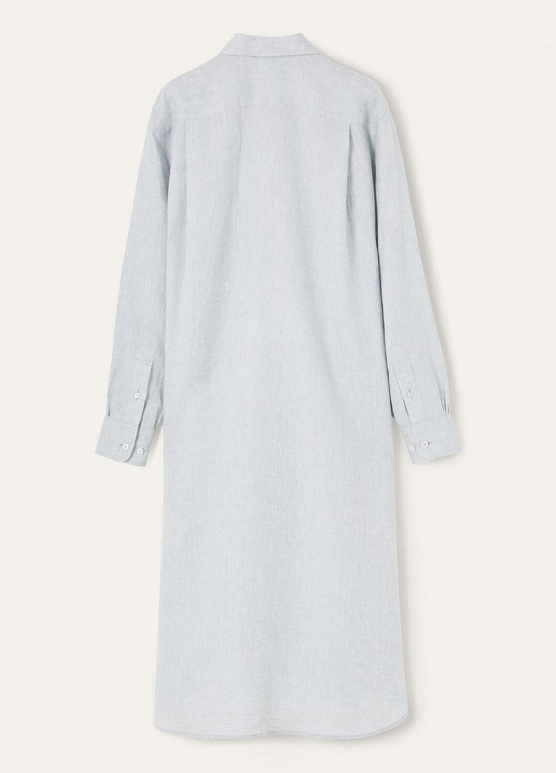 Loro Piana o1srvl11e0526 FAP3840 Lora Dress in Light Blue Size S / US 4 / IT 40 - 6 Thumbnail