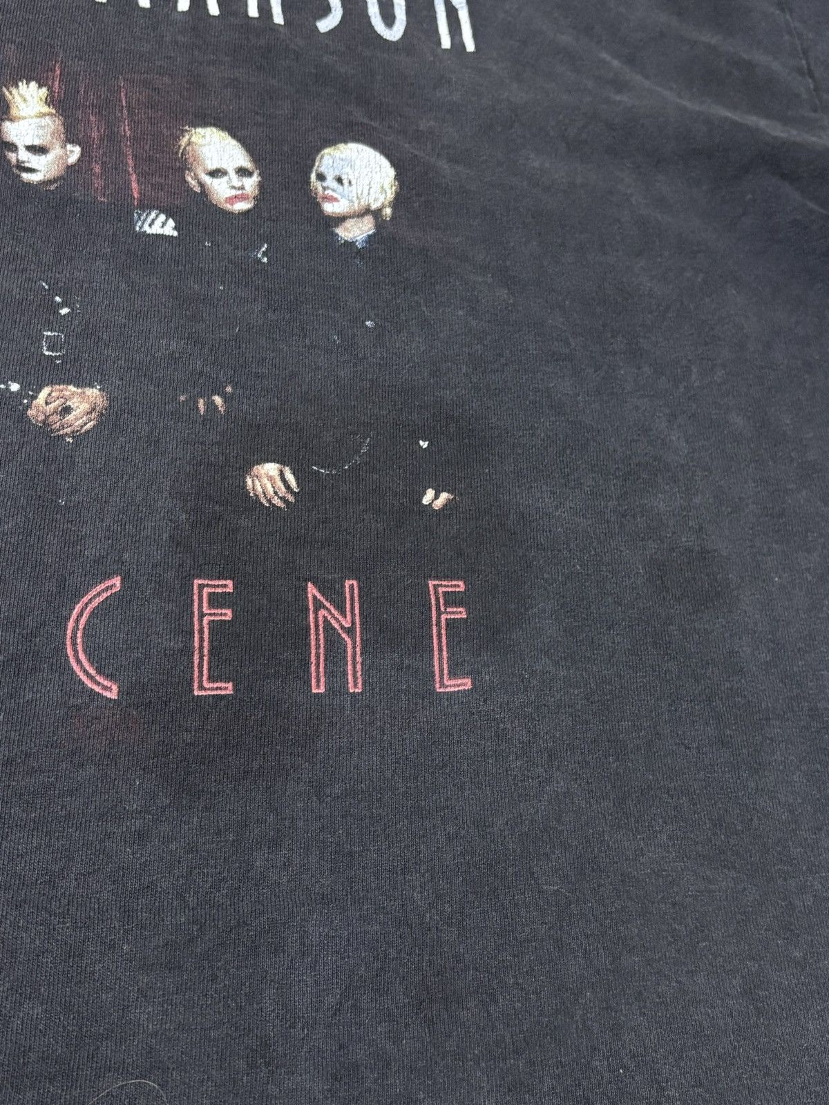 Vintage Vintage FADED 1994 Marilyn Manson Mob Scene Tour Tee Size US L / EU 52-54 / 3 - 5 Thumbnail